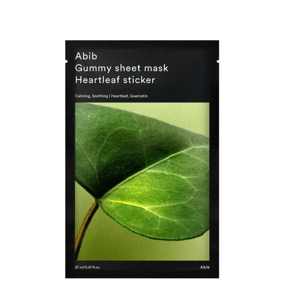 Abib Gesichtsmaske Abib, Gummy Sheet Mask Heartleaf Sticker - 27 ml
