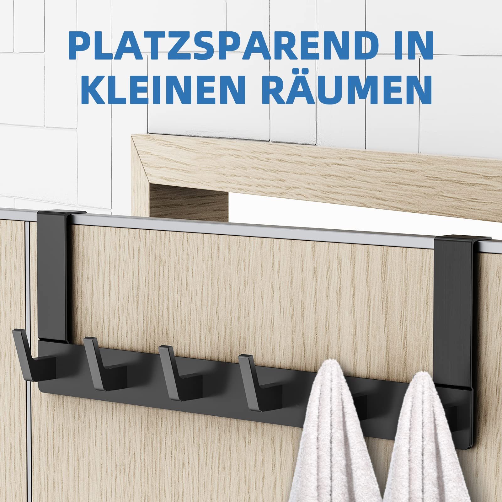 FOUORTUNATE-BEE Türhaken Türgarderobe zum Einhängen mit 6 Haken, für Flur, günstig online kaufen