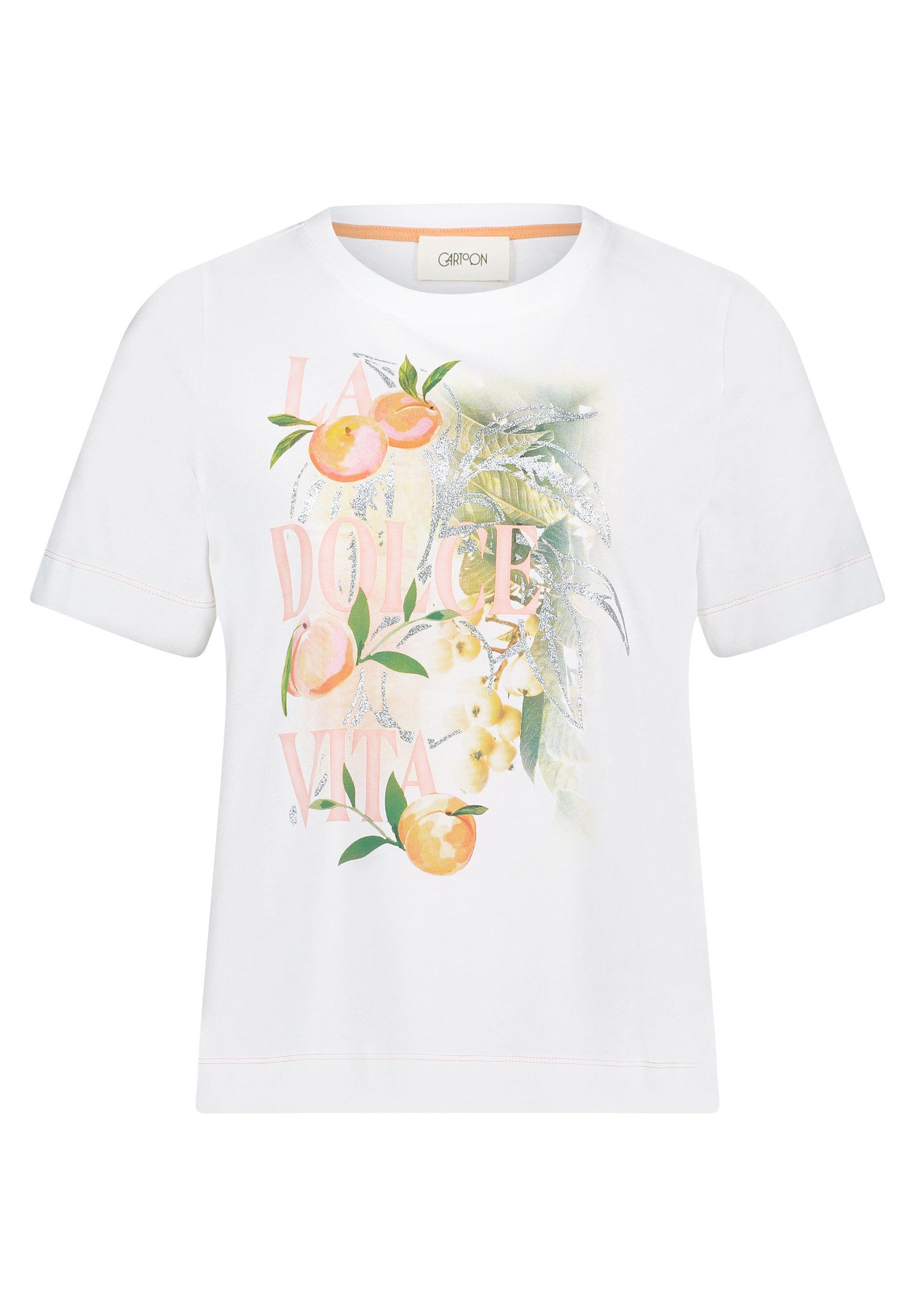 Cartoon Kurzarmshirt Cartoon Printshirt mit Rundhalsausschnitt günstig online kaufen
