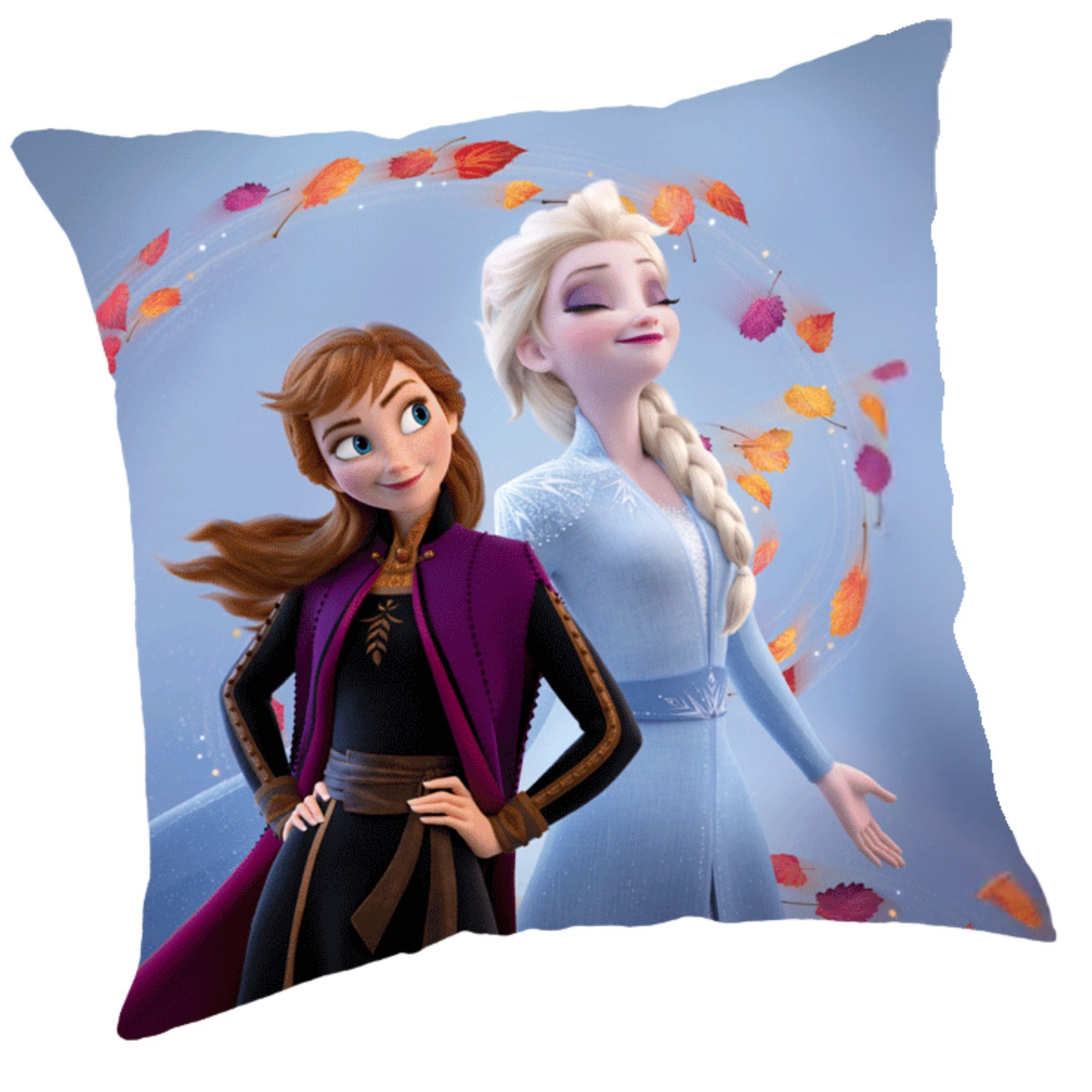 Disney Frozen Dekokissen Kissen von Disney Die Eiskönigin Anna und ELSA, 40cm x 40cm
