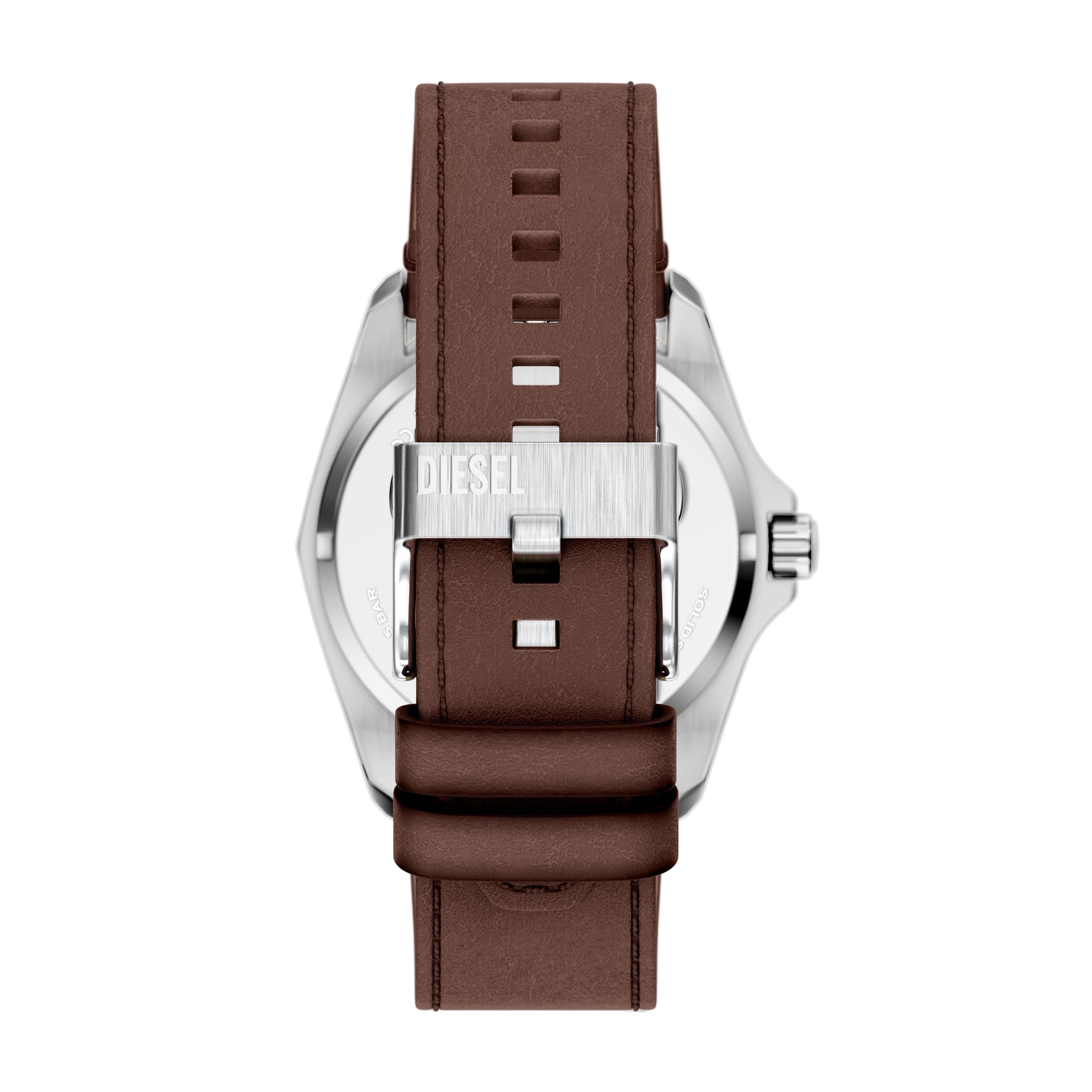 Diesel Quarzuhr Stinger 3-Hand DZ2240, Armbanduhr, Herrenuhr, Lederarmband, analog