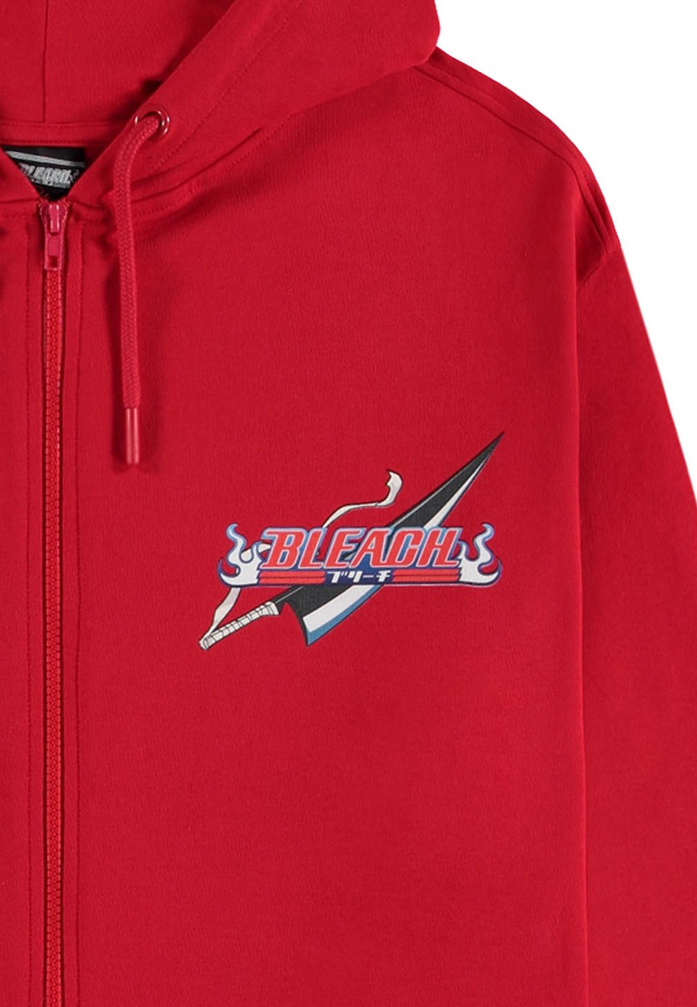 Bleach Kapuzensweatshirt Character Collage Hoodie Rot Ichigo Kurosaki Sword Logo