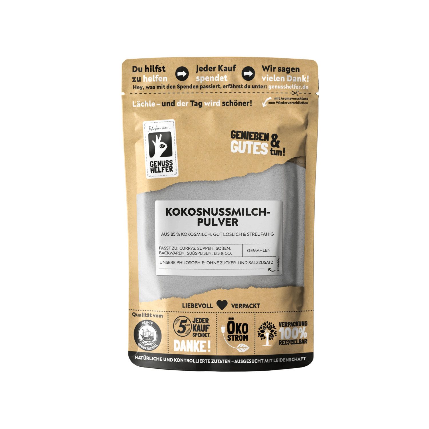 Bremer Gewürzhandel Gewürz Kokosnussmilchpulver, 200 g