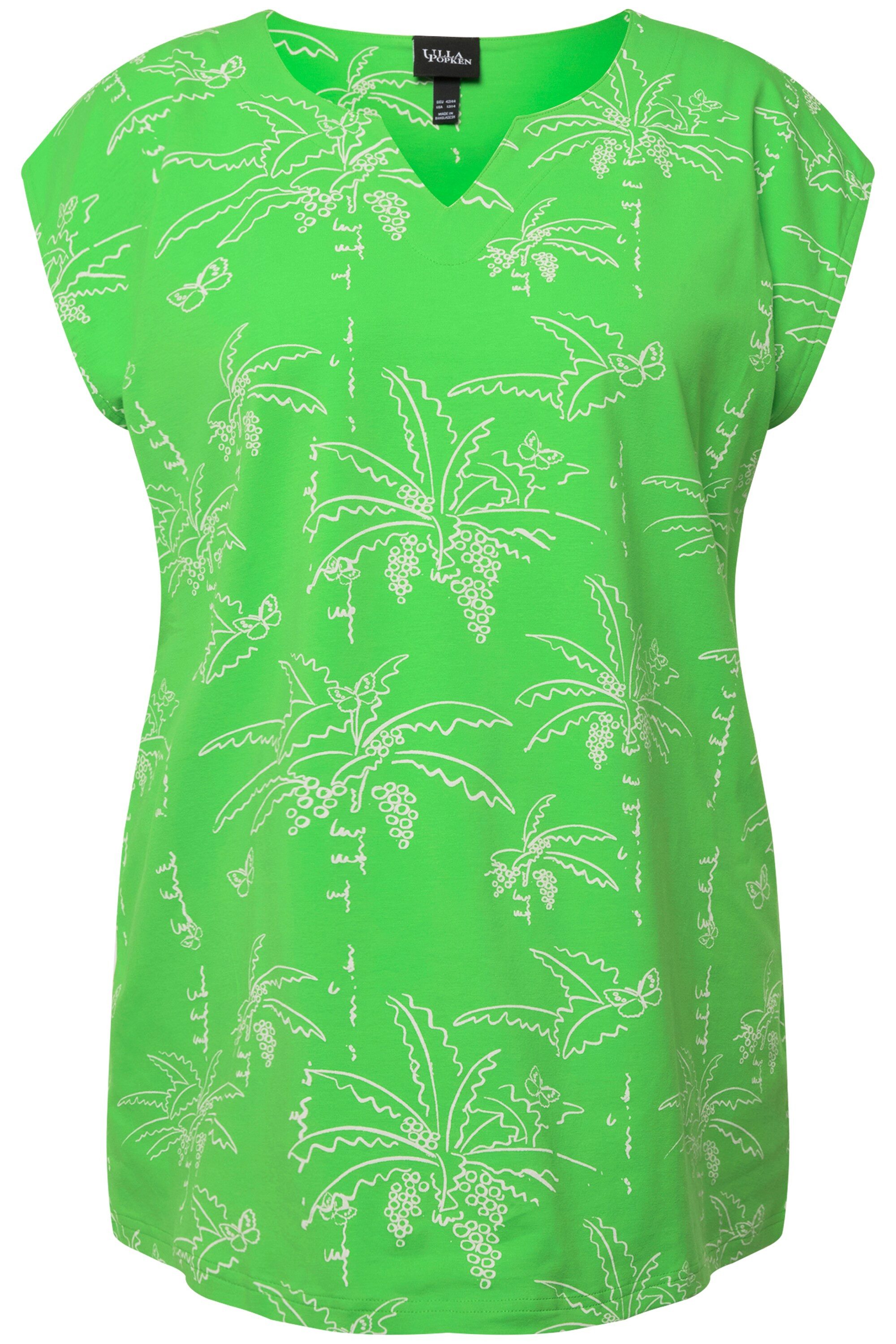 Ulla Popken T-Shirt Top Palmen Boxy günstig online kaufen