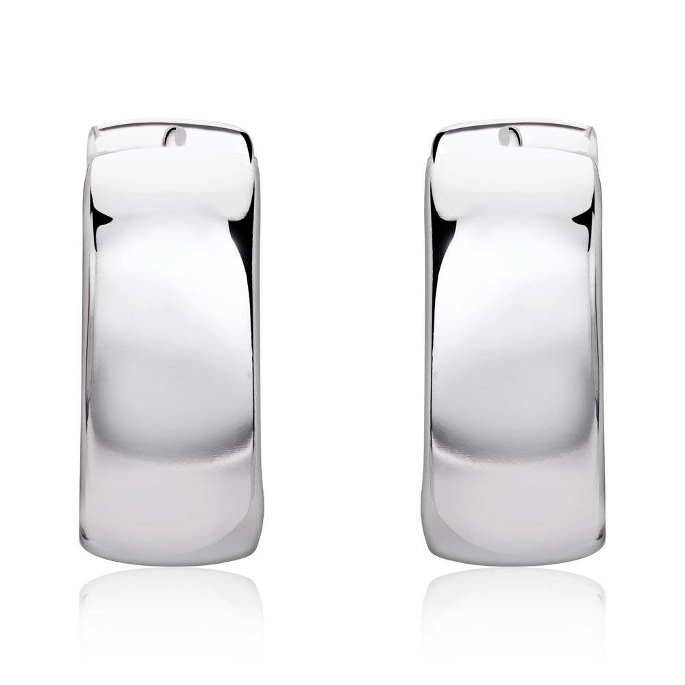 Paar Creolen Moderne kleine Creolen 925 Sterling Silber SE0171