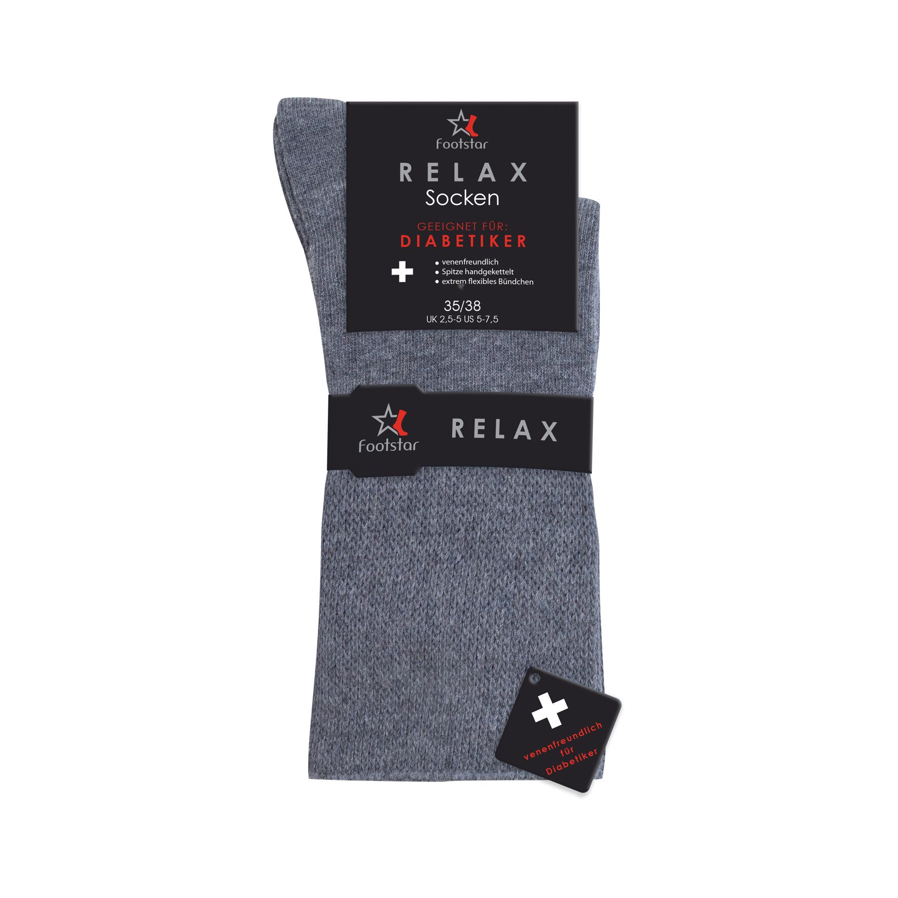 Footstar Gesundheitssocken Unisex Diabetiker Socken 3er-Pack, günstig online kaufen
