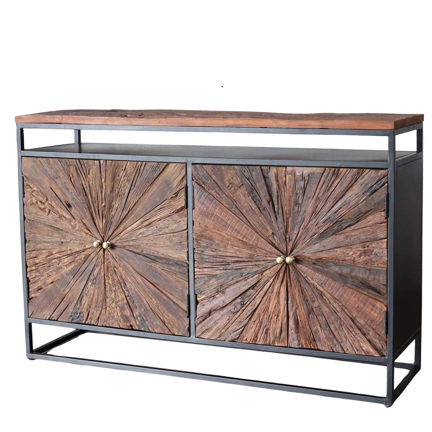 baario Sideboard Sideboard MERID Altholz, Metall recyceltes Altholz Treibho günstig online kaufen