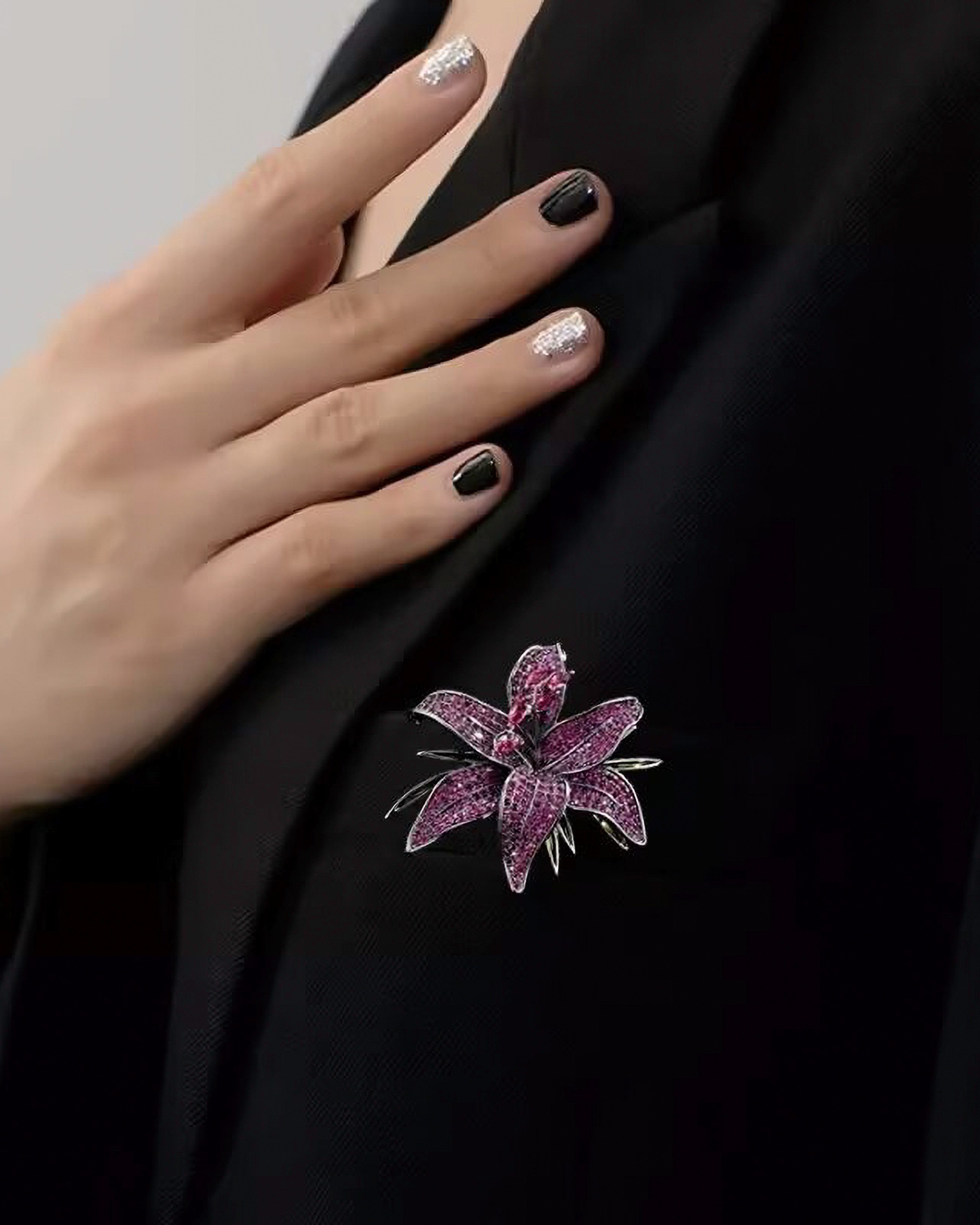 MayTree Brosche MayTree Brosche "Taglilie", brilliant (Stück, 1-tlg), Metal günstig online kaufen