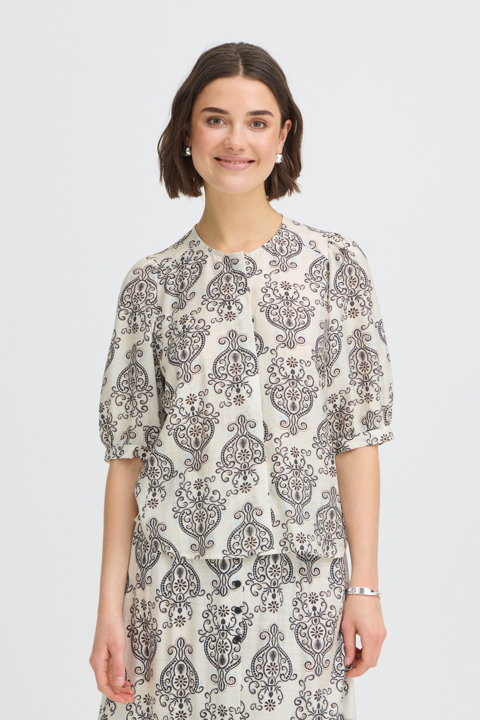 fransa Kurzarmhemd Kurzarm-Bluse FRARIANA