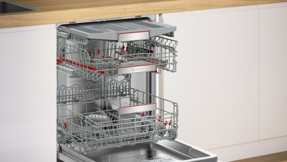 BOSCH vollintegrierbarer Geschirrspüler Zeolith-Trocknung SBD8TCX04E, 14 Maßgedecke, XXL Geschirrspüler