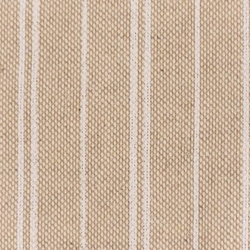 SCHÖNER LEBEN. Stoff Dekostoff Leinenlook Basic Stripe Streifen natur weiß 1,40m Breite, atmungsaktiv