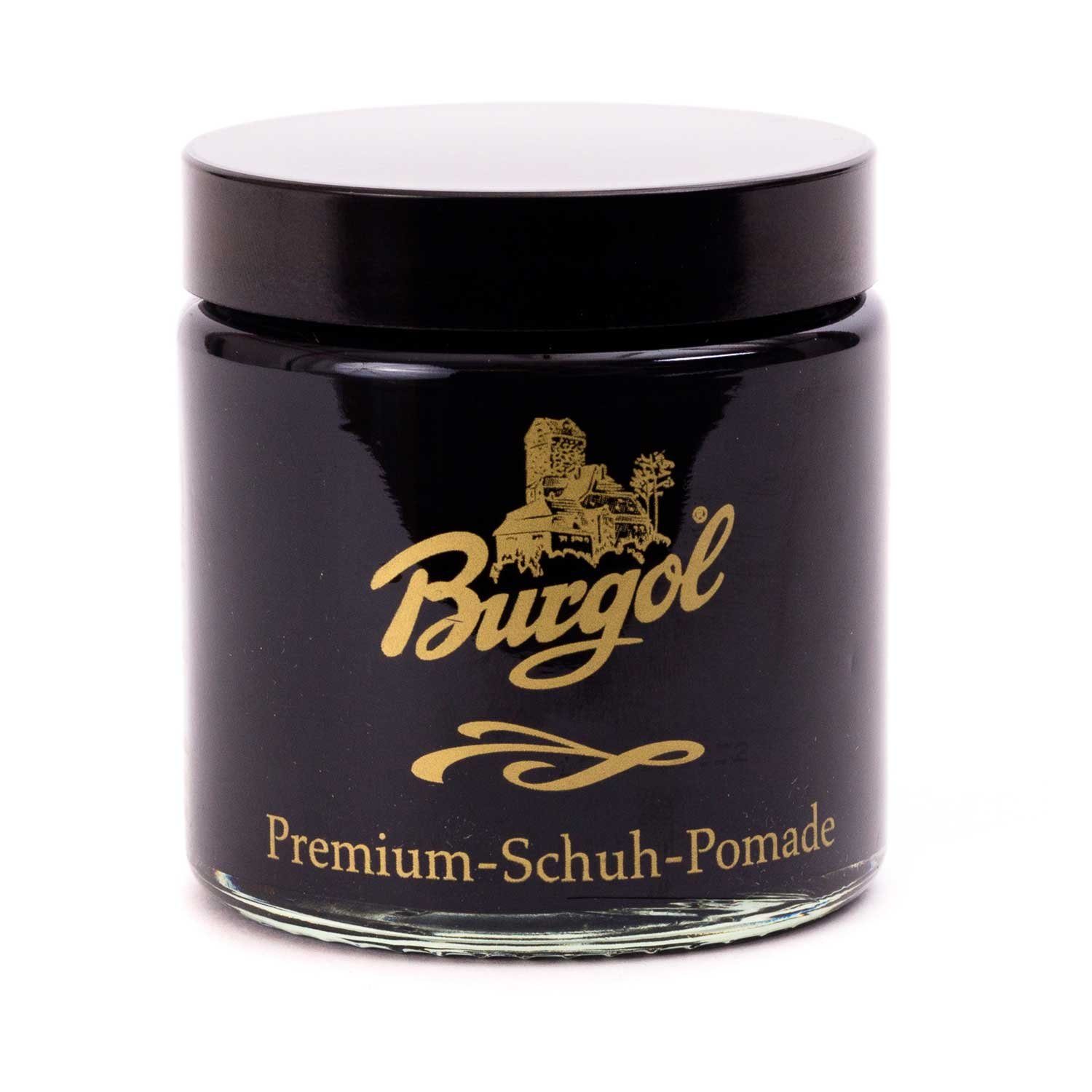 Burgol Pomade - die Schuhcreme von Burgol im Glastiegel Lederpflege