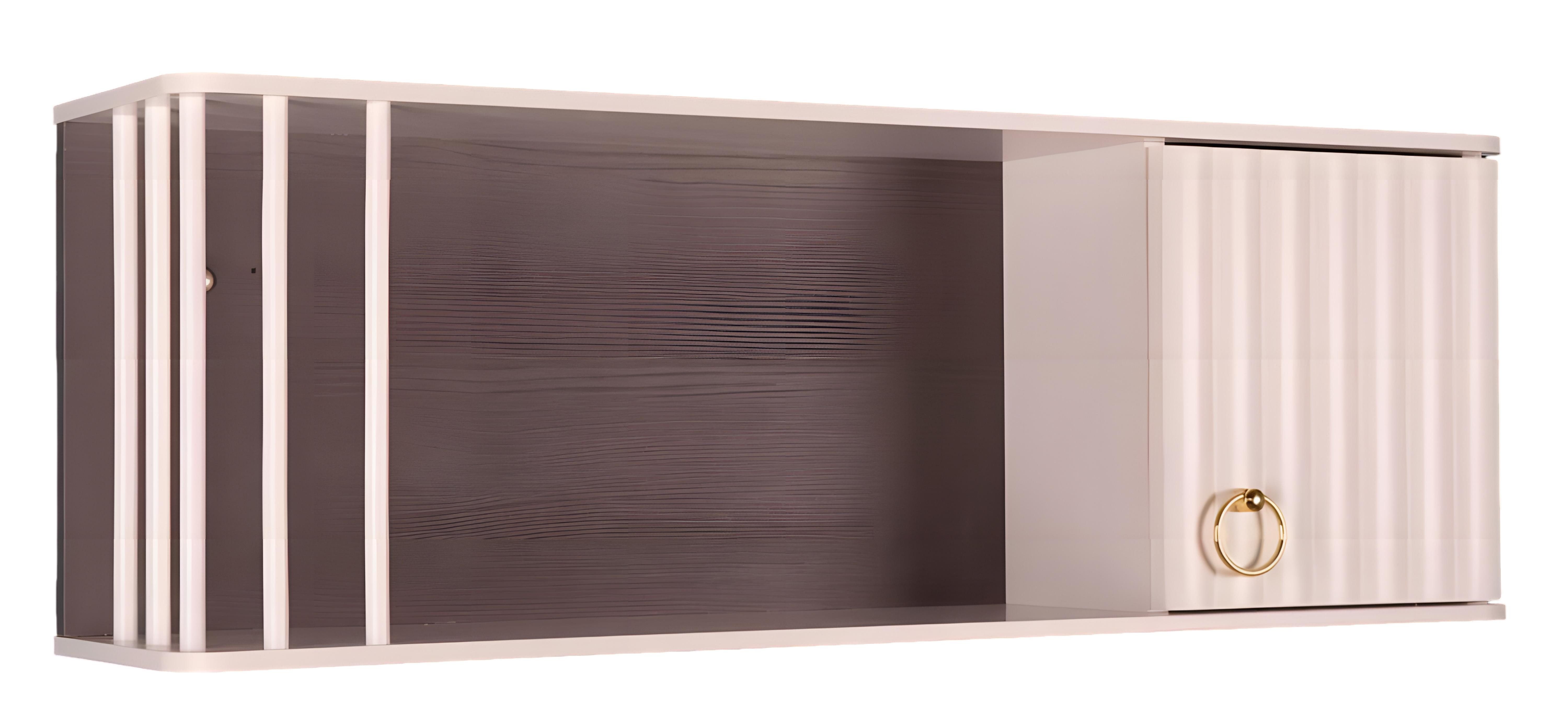 JVmoebel Wandregal Elegantes weißes Wandmodul aus Holz für modernes Zuhause, Made in Europe