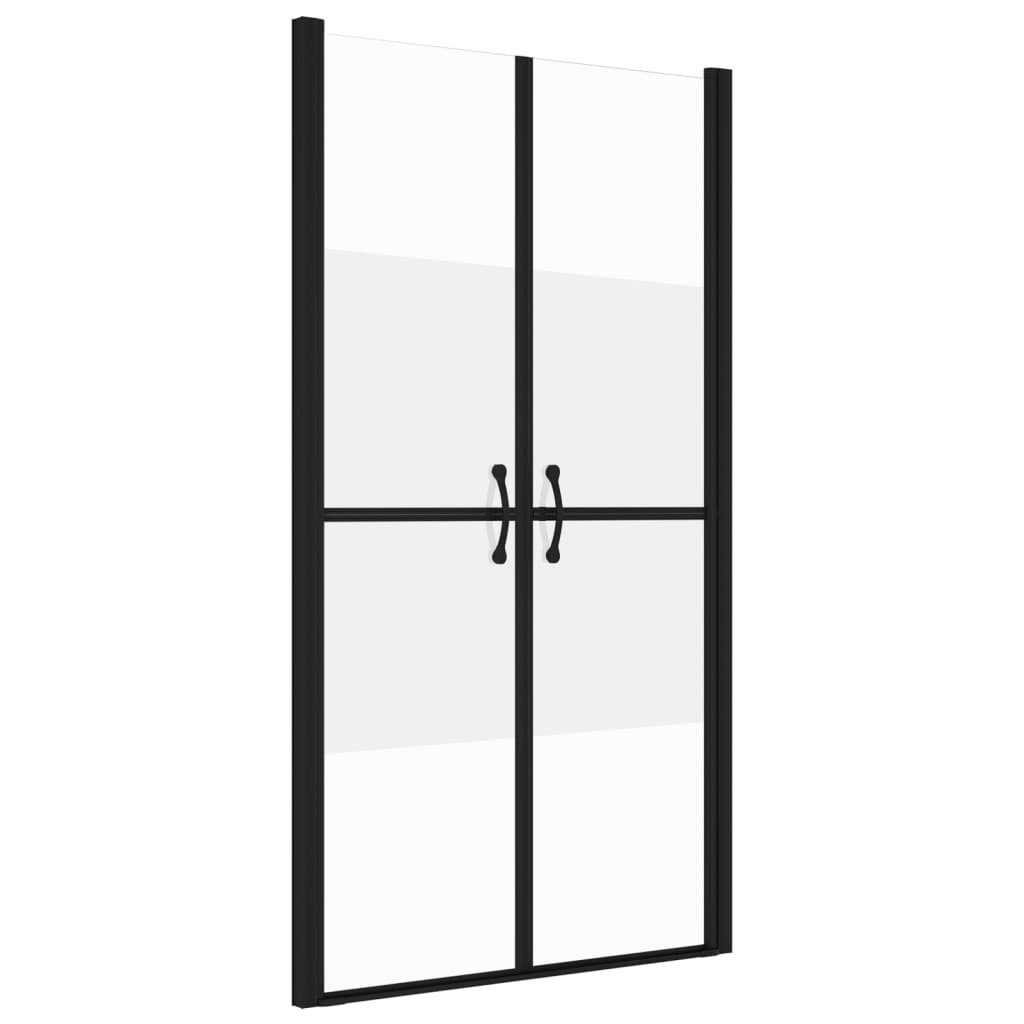 vidaXL Duschwand Duschtür Halb Matt ESG 83-86x190 cm