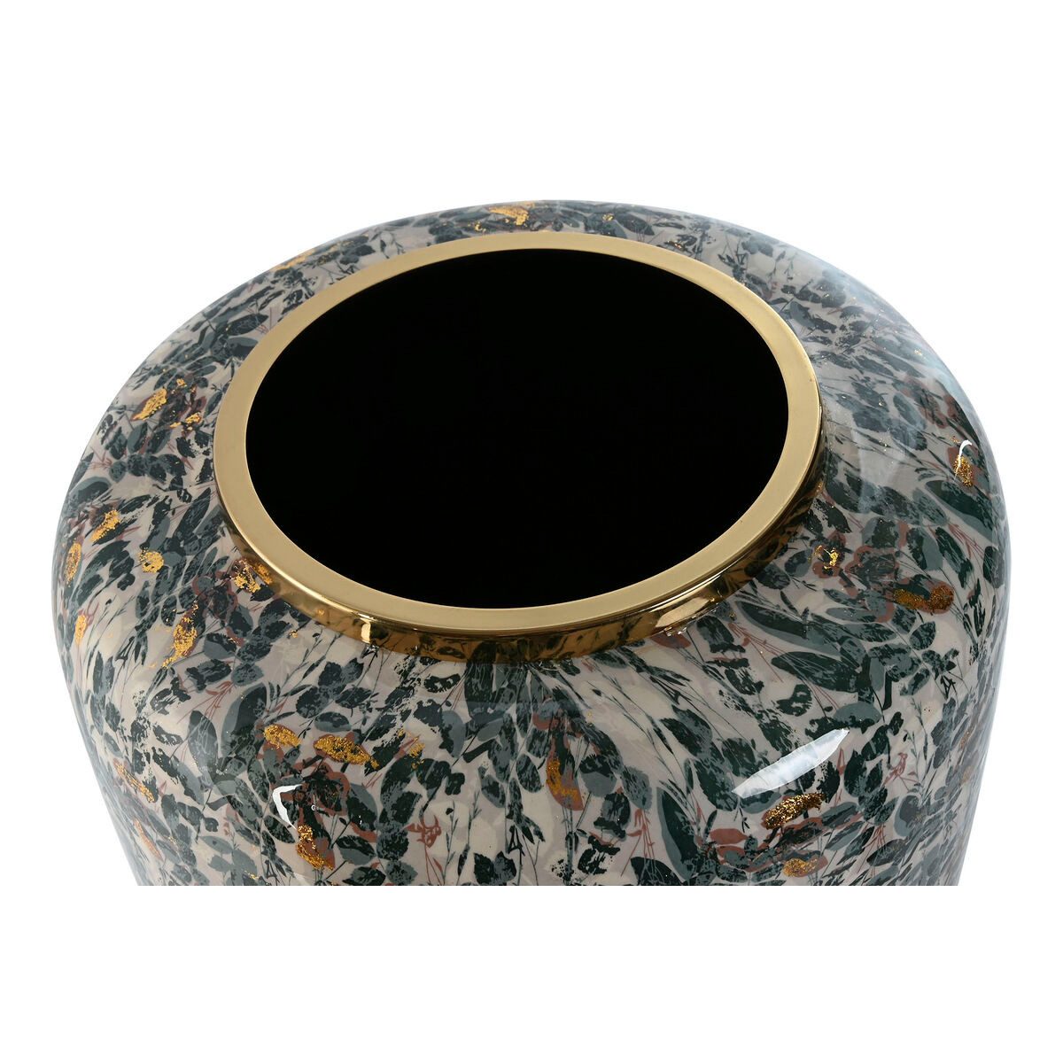 Bigbuy Dekovase Vase SanLov grün Gold Metall 33 x 33 x 35,5 cm