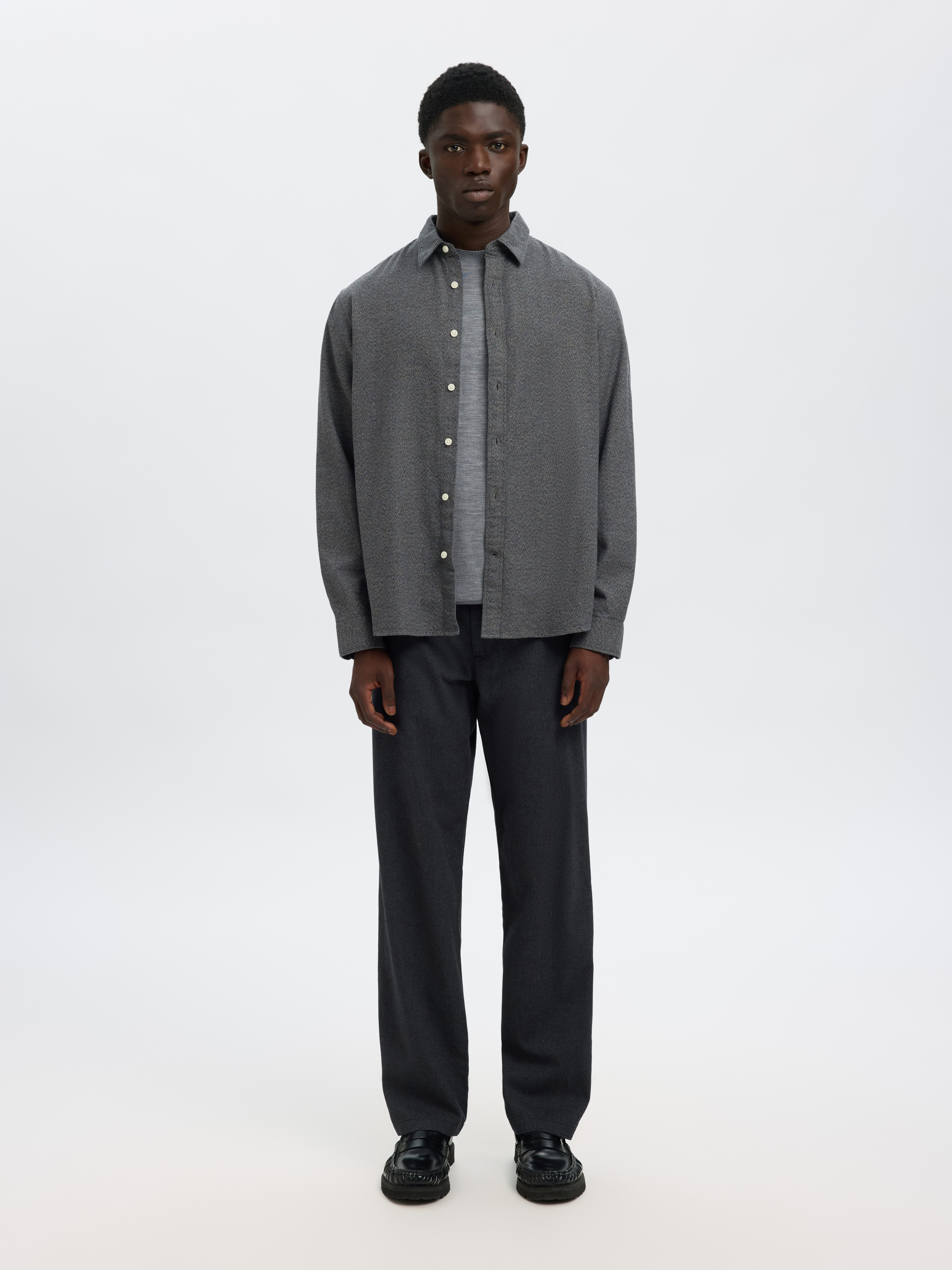 Selected Langarmhemd SLHREGNOAH BRUSHED TWIST SHIRT LS NOOS