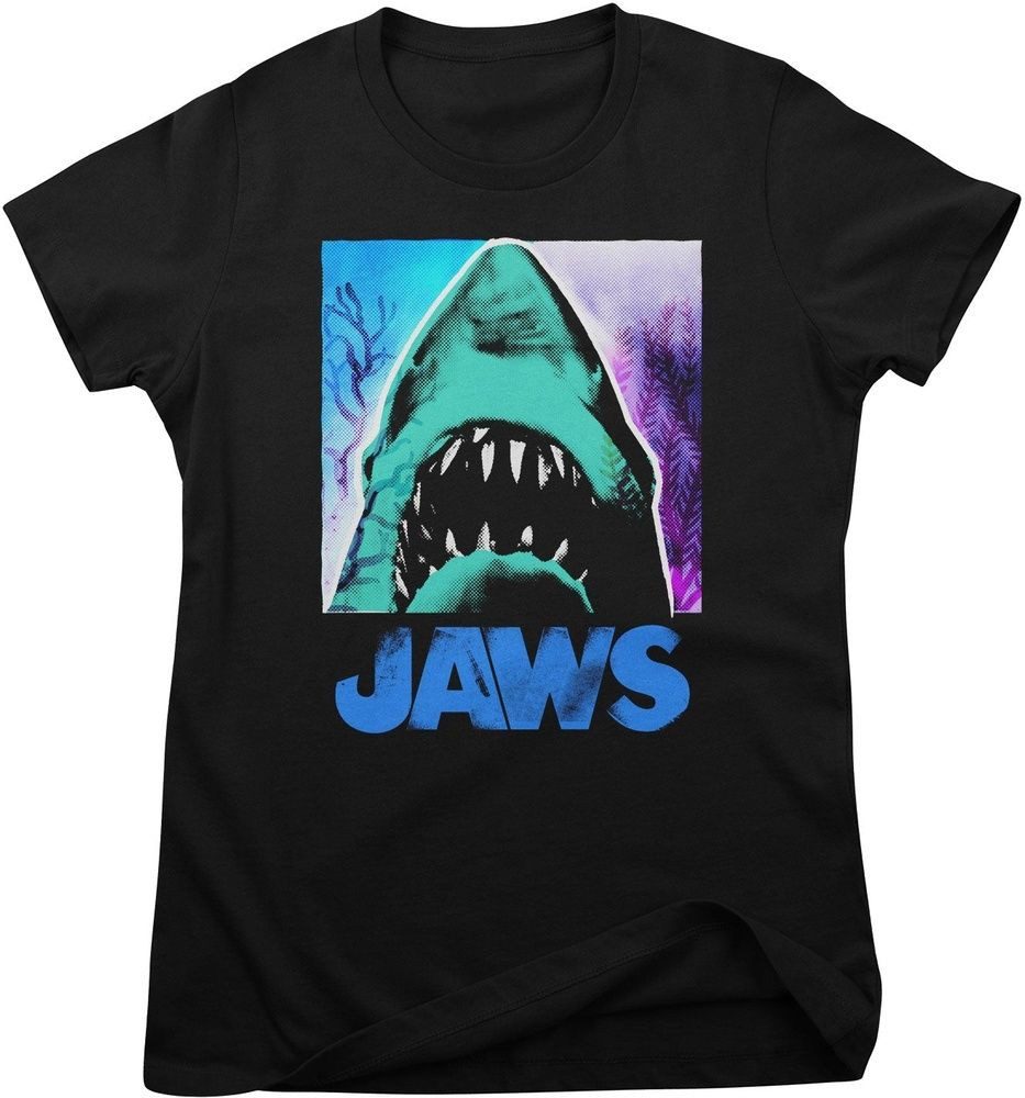 Jaws T-Shirt Jaws Tropical Mashup Girly Tee