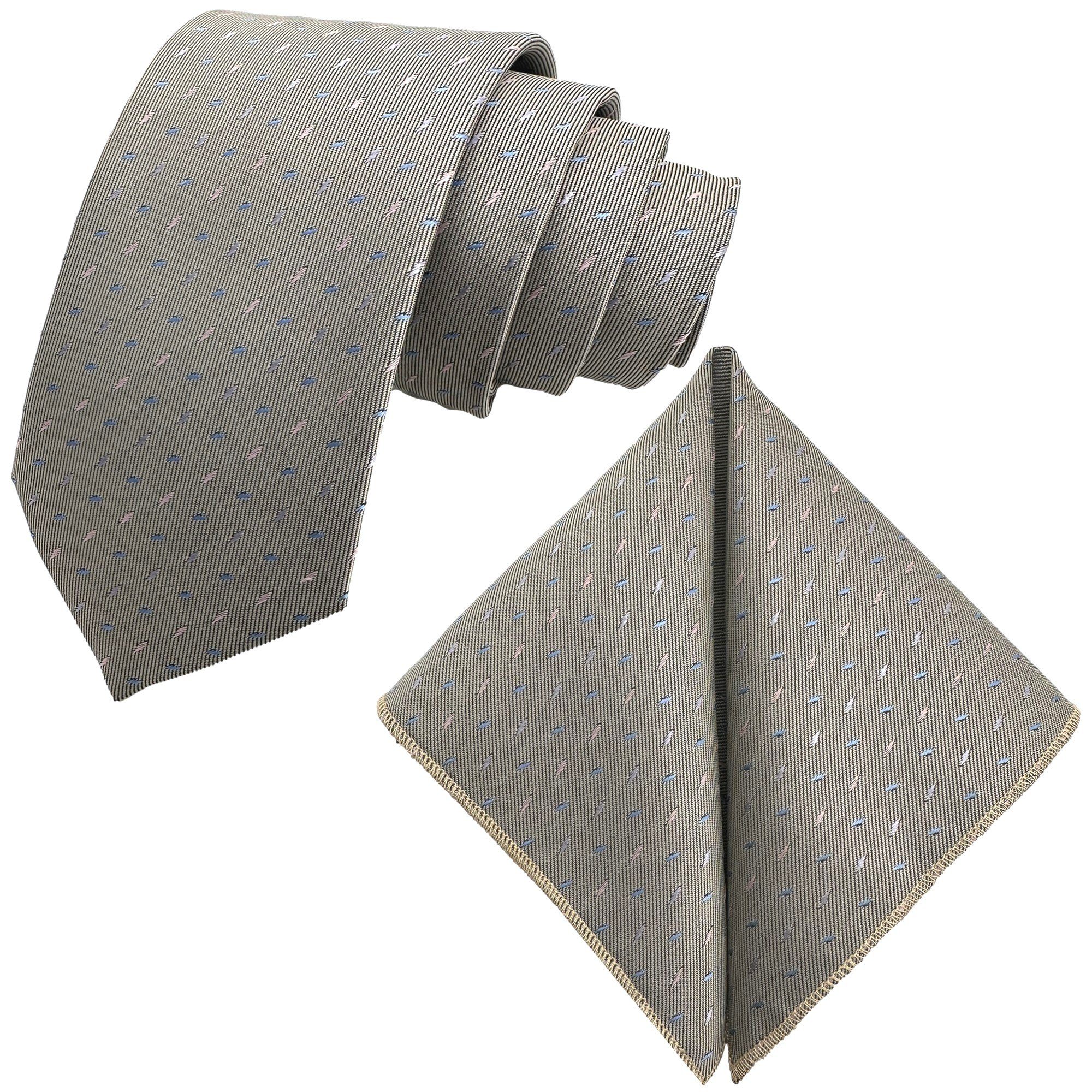 GASSANI Krawatte Tupfen-Muster Jacquard, Dots Pinsel günstig online kaufen