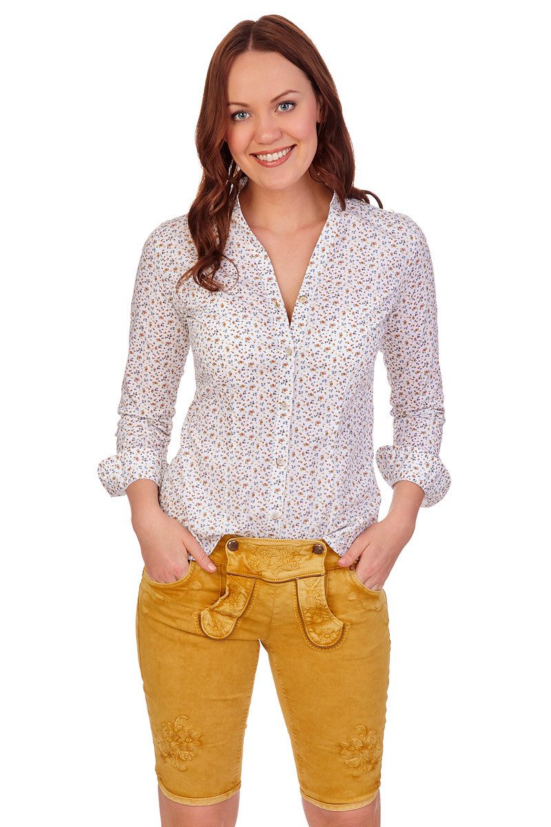 Hatico Trachtenbluse Trachtenbluse - SOPHIA - ocker