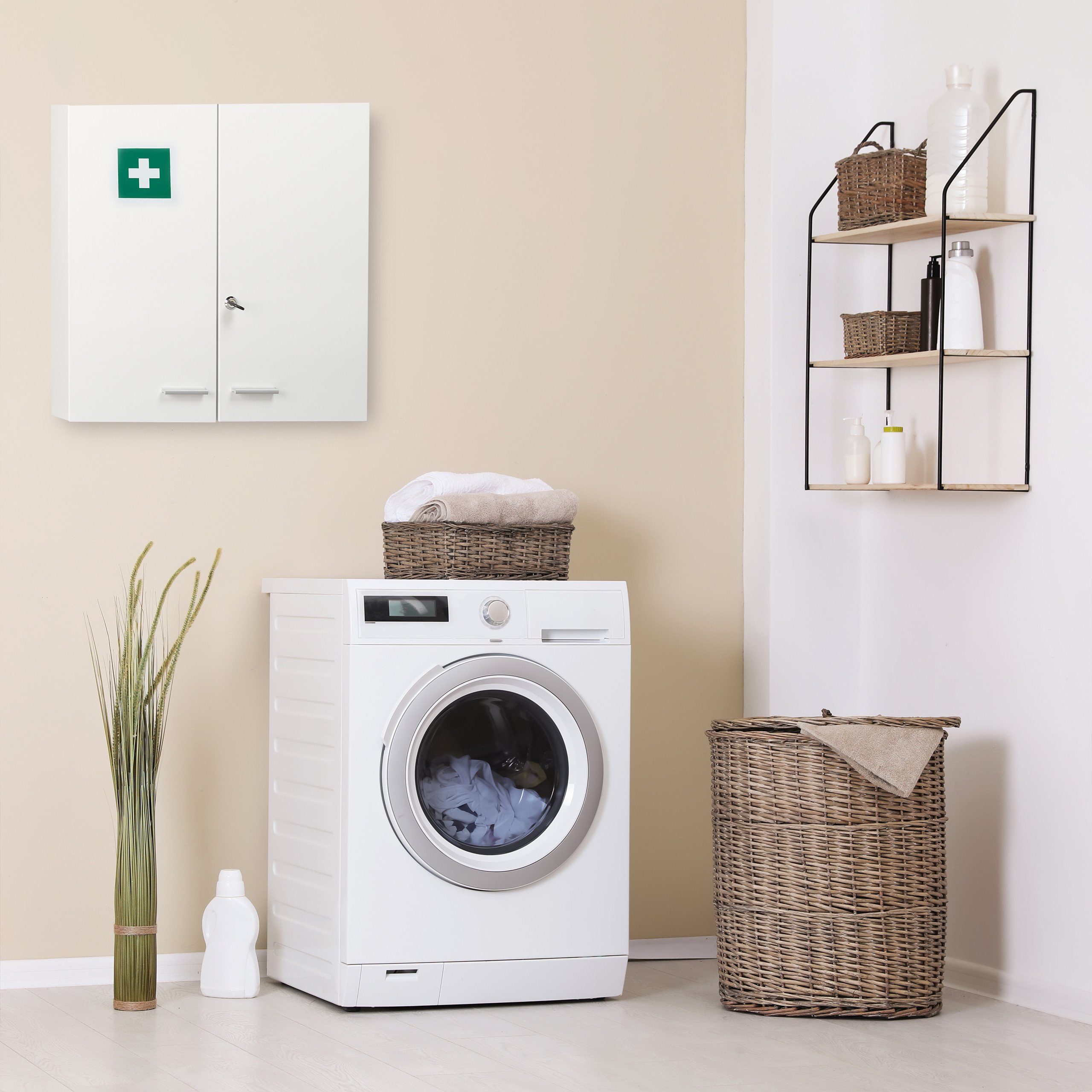 relaxdays Medizinschrank Abschließbarer Medizinschrank günstig online kaufen