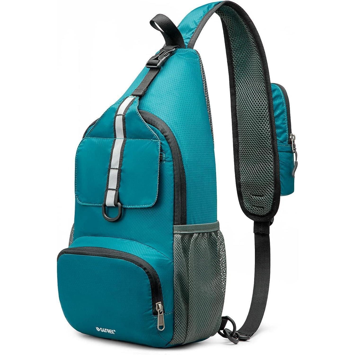 LuxusKollektion Umhängetasche Brusttasche Sling Bag faltbarer Schulterrucksack Damen Herren Outdoor