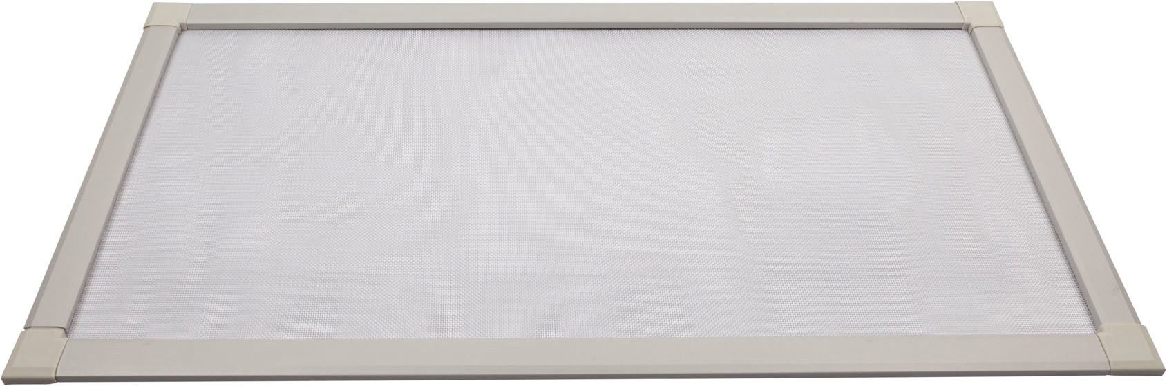 Windhager Lichtschachtabdeckung teleskopierbar 80-140 cm x 40-60 cm, zuverlässiger Schutz, (1-St), Kellerschacht Schutzgitter mit Aluminiumrahmen und Edelstahlgewebe