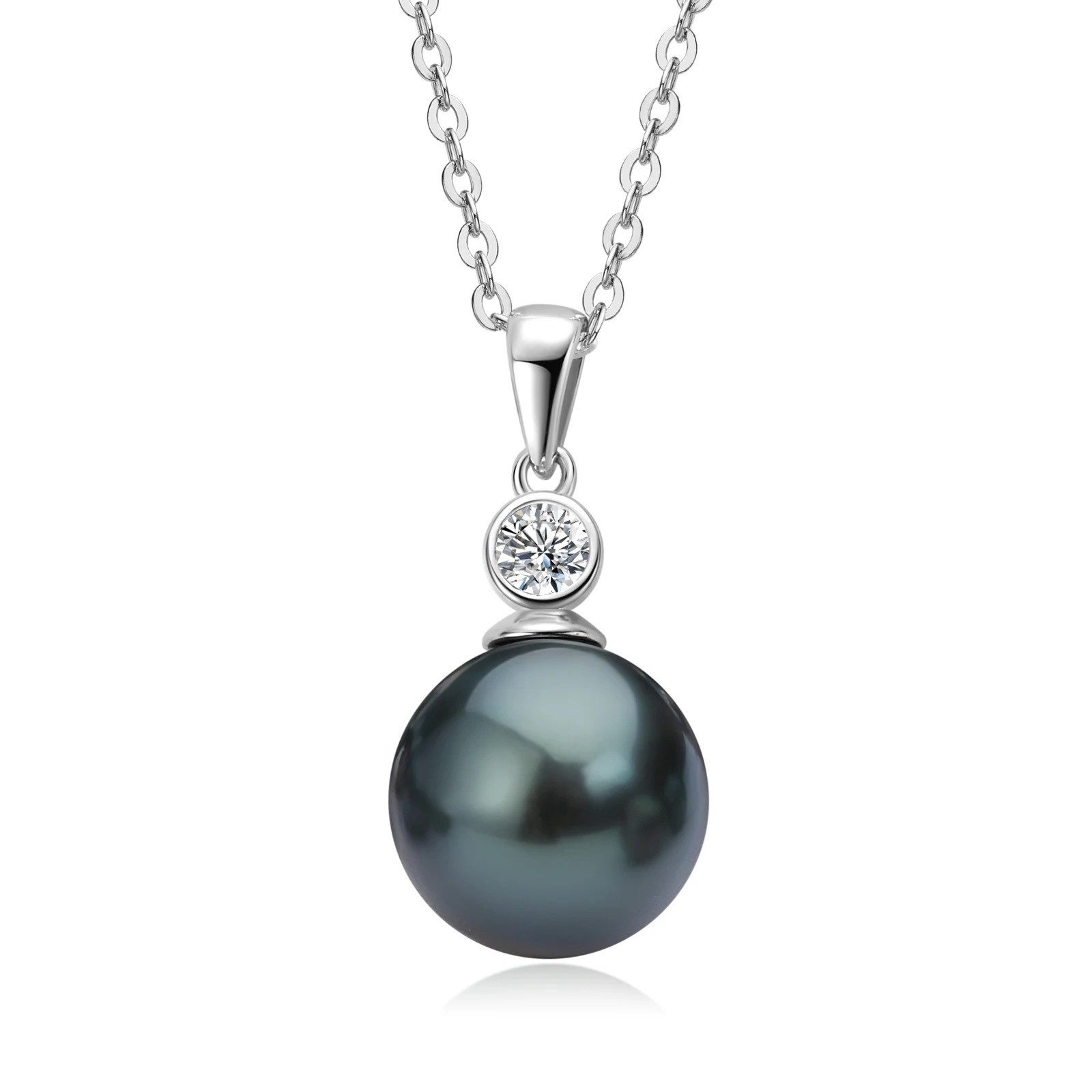 ROUGEMONT Perlenkette Luxuriöse Tahiti Perlen Halskette günstig online kaufen