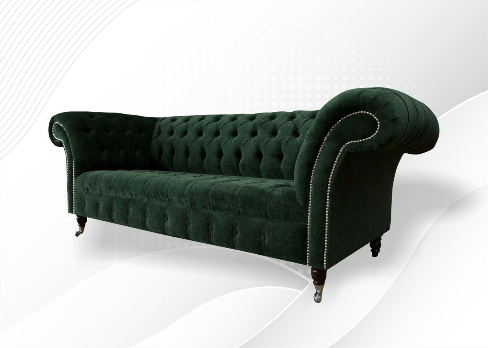 cm Chesterfield-Sofa, Sofa Chesterfield JVmoebel Sitzer 3 Design Couch Sofa 225