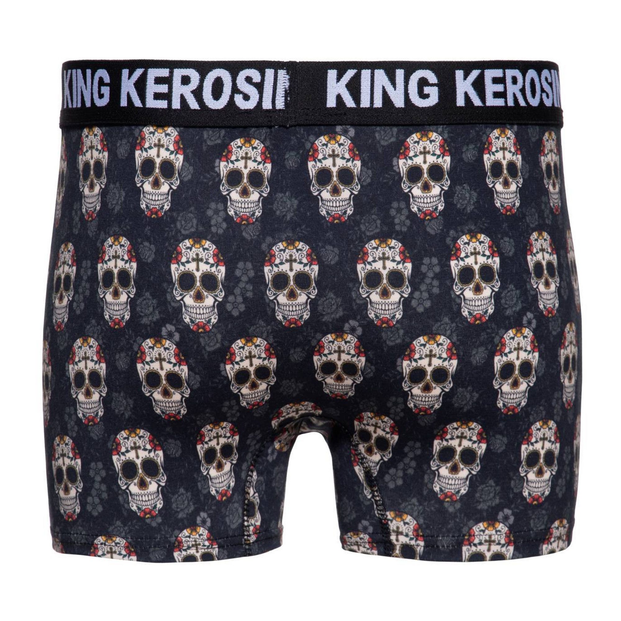 King Kerosin Boxershorts King Kerosin Herren Boxershorts "Sugar Skull" (Box günstig online kaufen