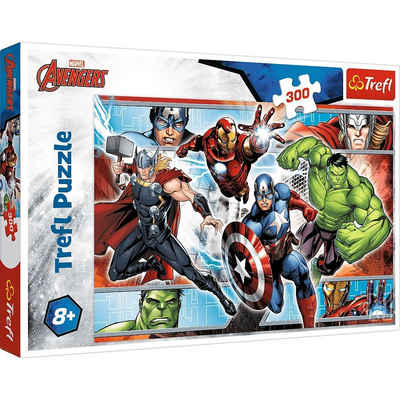 Trefl Puzzle Trefl 23000 Marvel Avengers 300 Teile Puzzle, 300 Puzzleteile, Made in Europe