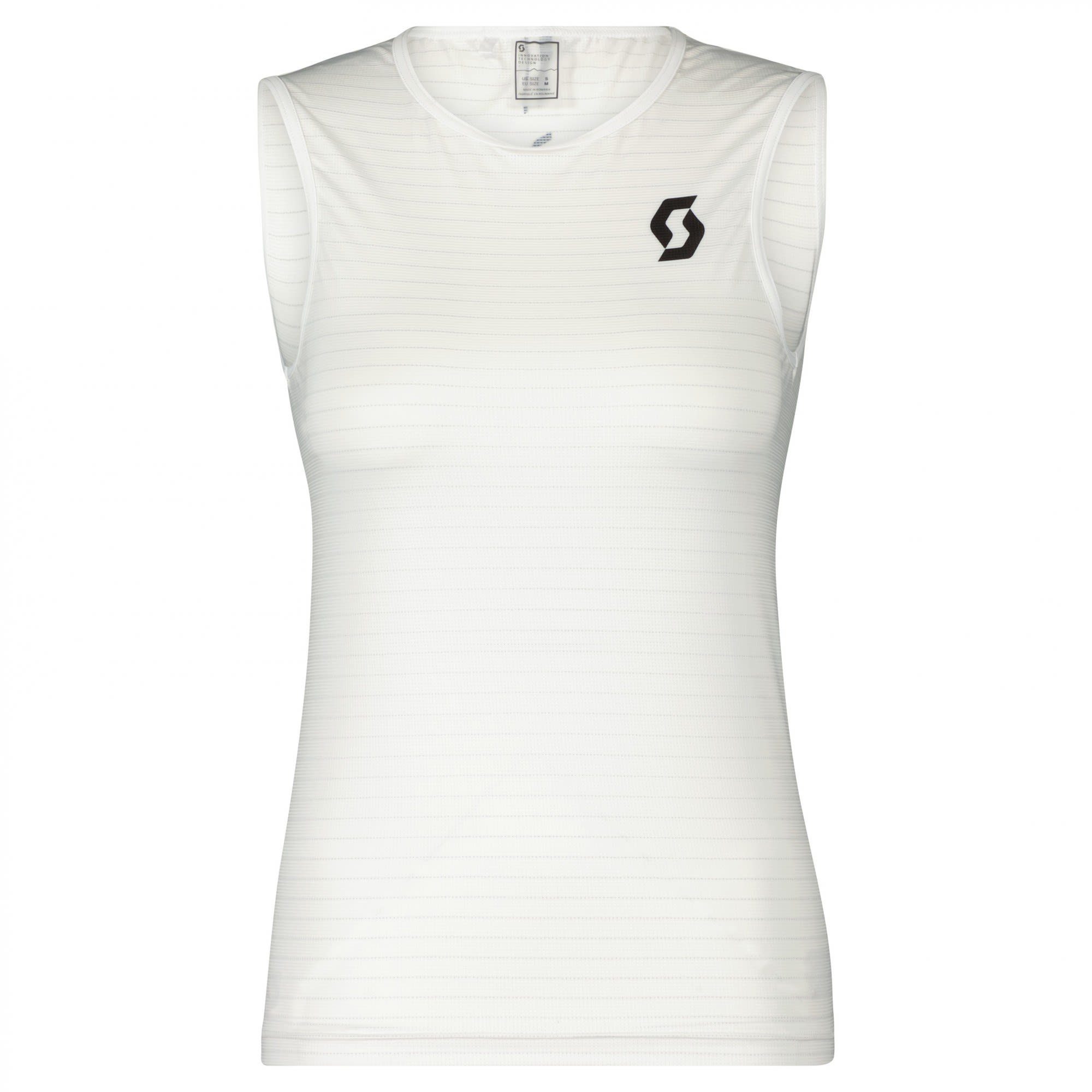 Scott Langarmbluse Scott W Underwear Carbon Tank Damen Kurzarm-Shirt White - Black | Blusen