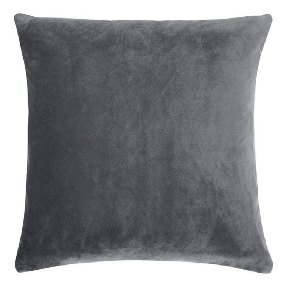 PAD Dekoobjekt Kissenhülle Samt Smooth Stone Grau (40x40cm) günstig online kaufen