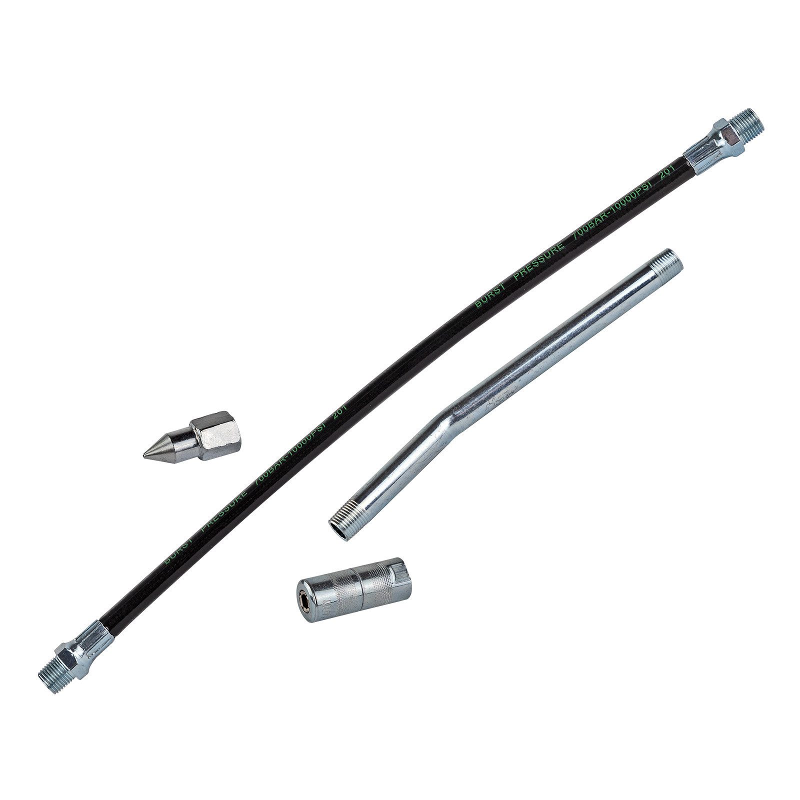 KesTek Werkstattpresse Fettpressen Zubehör-Set 4 tlg.