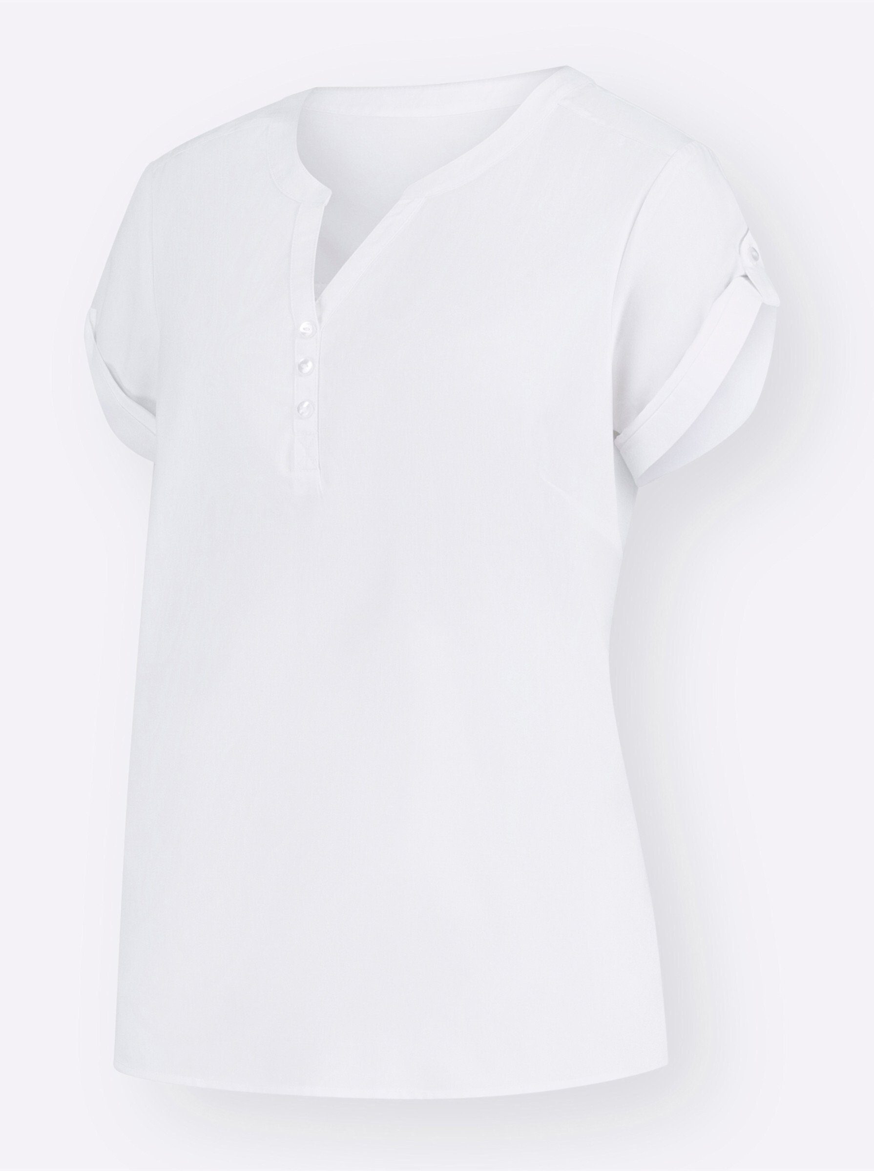 Klassische Bluse Bluse Kurzarm
