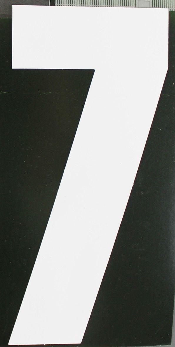 Aco Hausnummer Conacord Reflektierende Klebezahl 7 weiß 170 mm 7