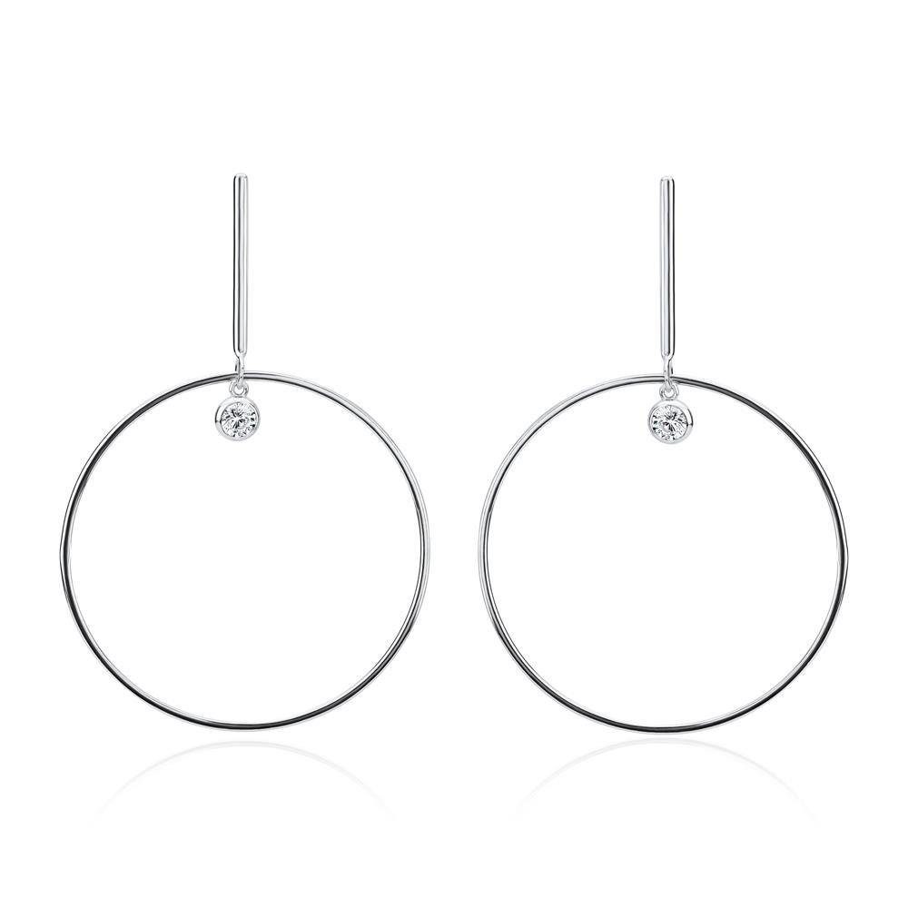 Unique Paar Ohrhänger Unique Ohrhänger für Damen aus 925er Silber mit Zirkonia. € 73,90