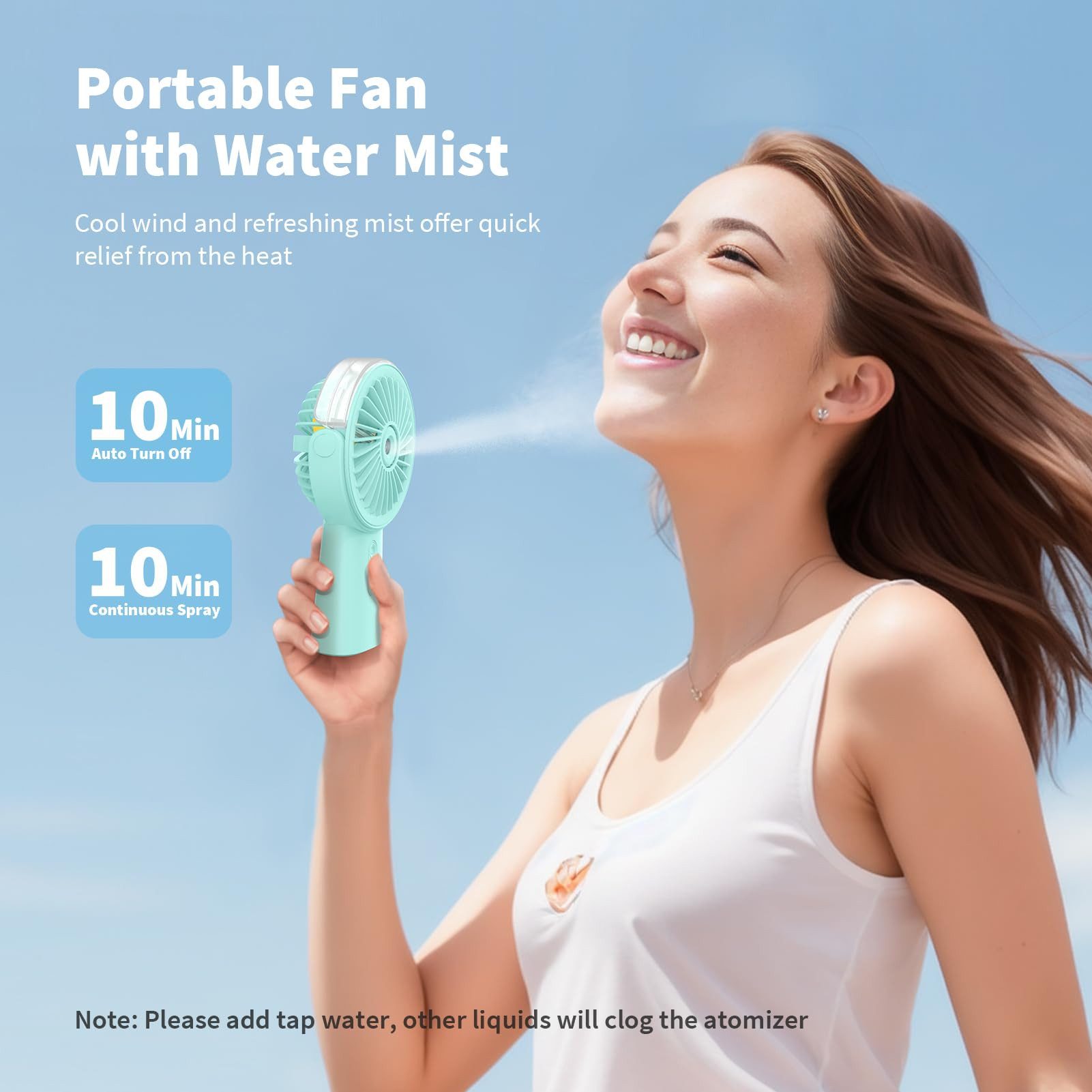 ZEUOPQ Handventilator Tragbarer Ventilator mit Powerbank, günstig online kaufen