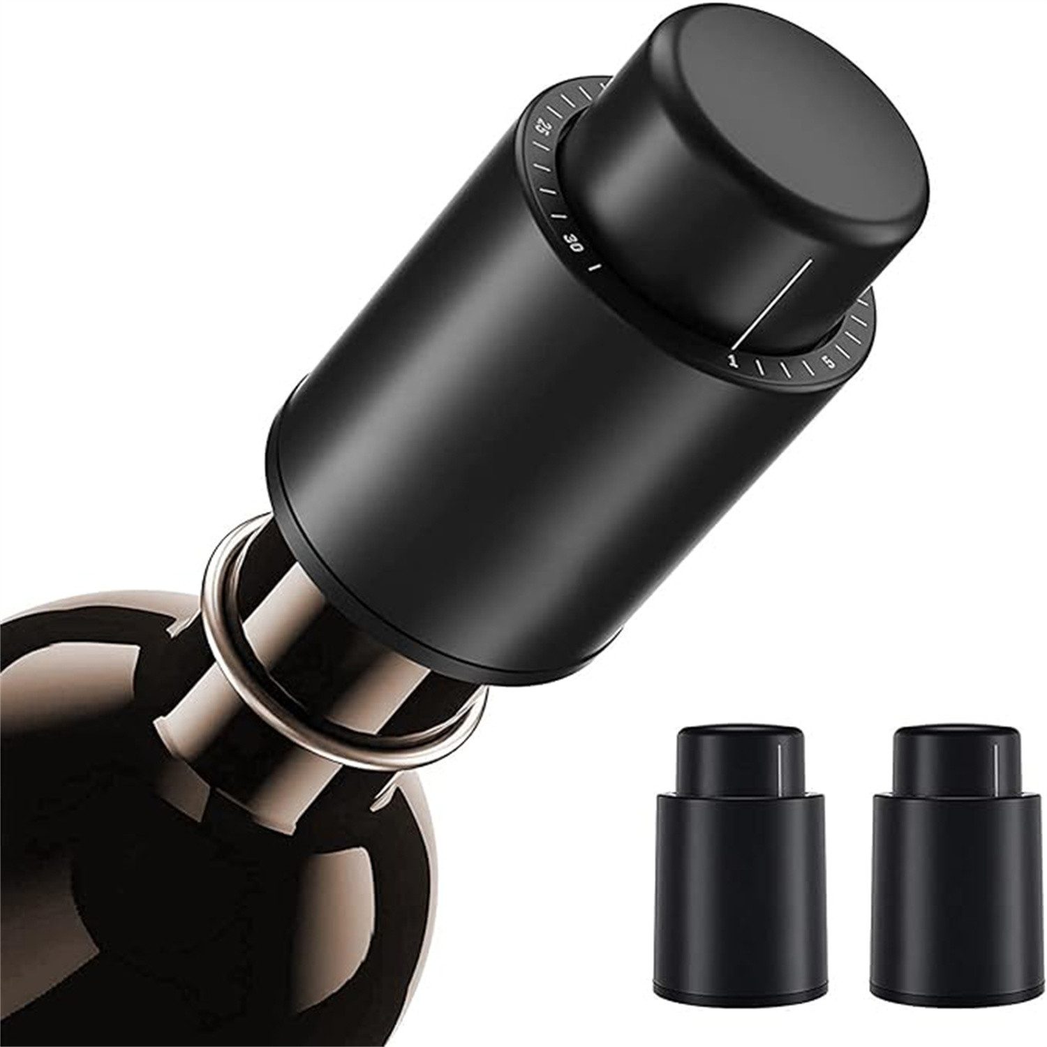 autolock Flaschenverschluss 2 Stück Flaschenverschluss, Weinflaschenverschluss, (2-tlg)