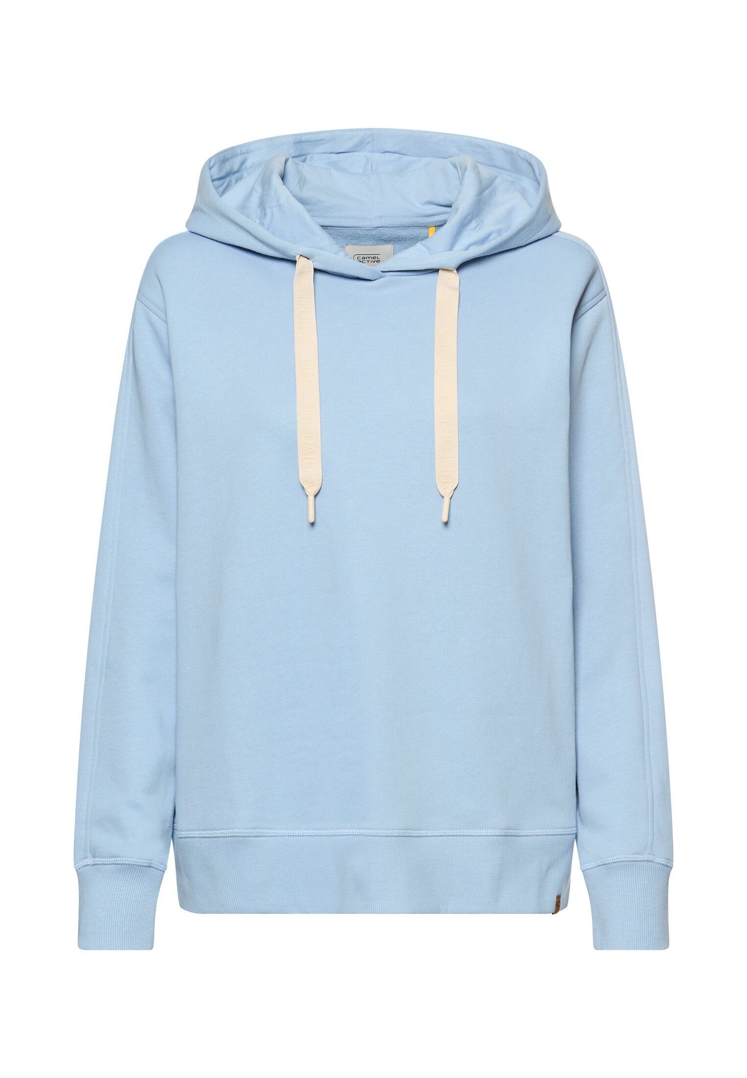 Hoodie aus reiner Baumwolle Langarm