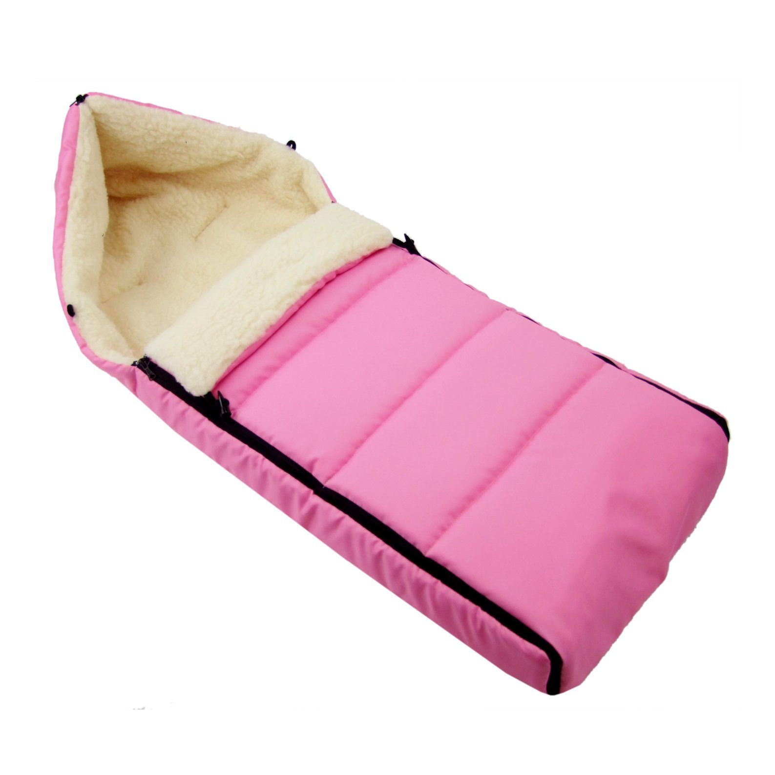 Fußsack Winterfußsack Babyfußsack Fußsack Kinderwagen Wolle 108cm LINIERT