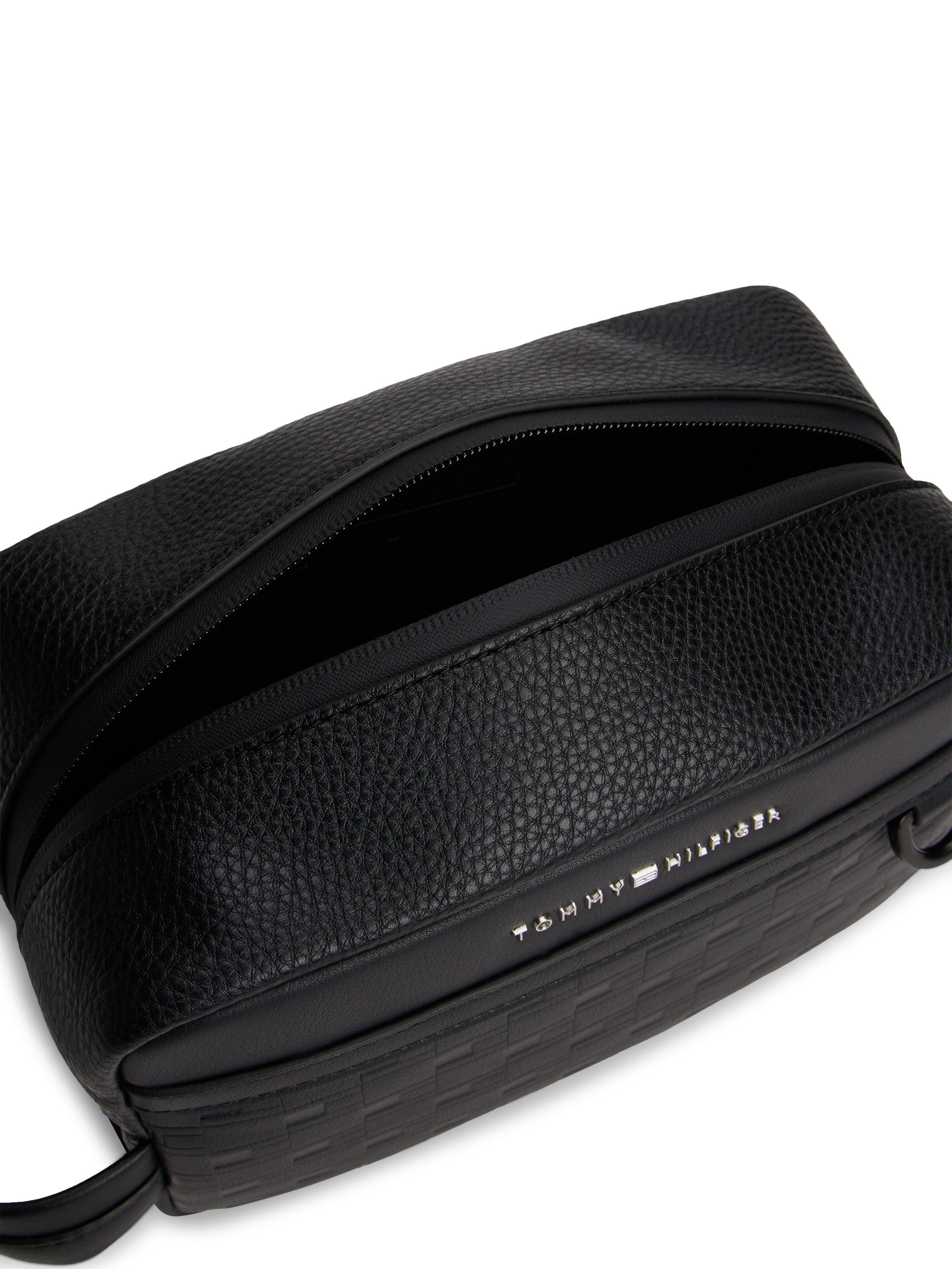 Tommy Hilfiger Kulturbeutel TH MODERN WASHBAG, Unisex Kosmetiktasche, Minibag mit modischer Logoprägung
