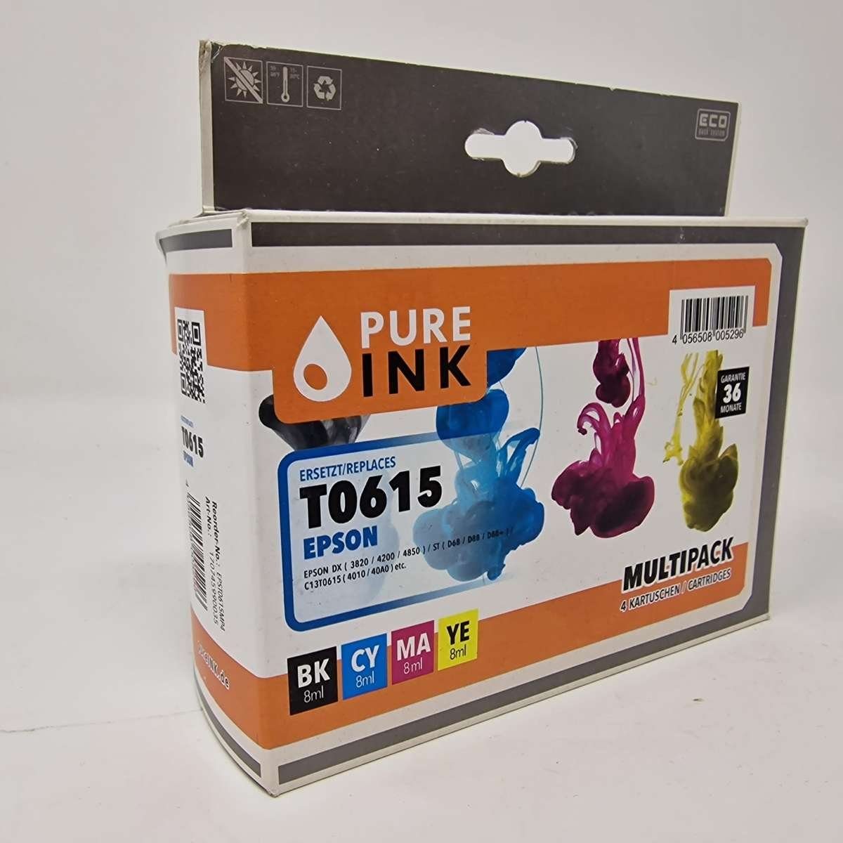 Pure Ink Multipack Tintenpatronen ersetzen Epson Patronen T0615 Tintenpatrone