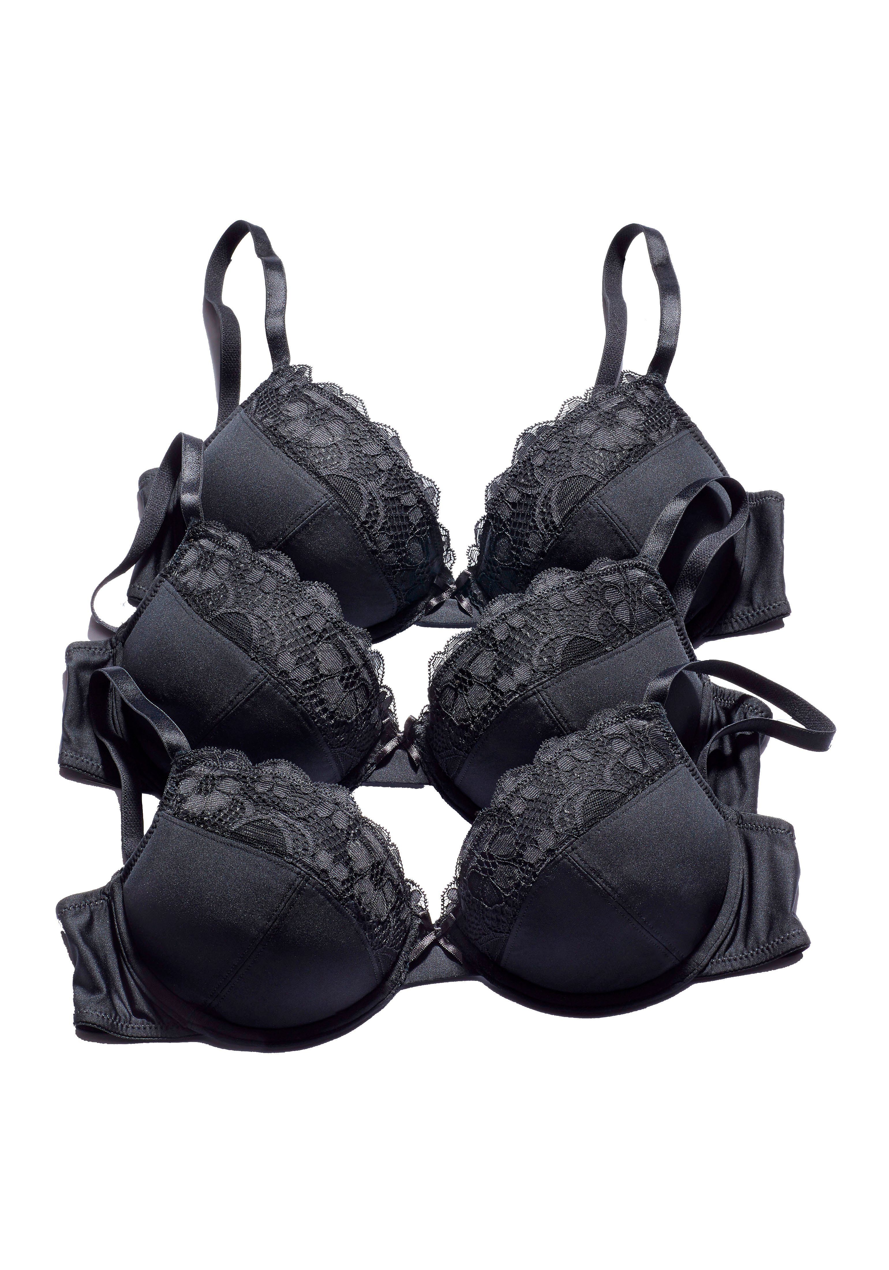 petite fleur Push-up-BH (Packung, 3 Stück) mit Bügel im attraktiven Multipack, Dessous. € 49,99, (€ 16,66 pro 1 Stk).
