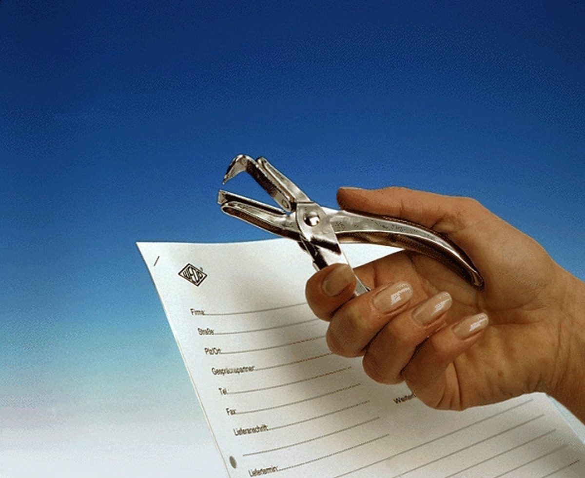 WEDO Heftgerät Степлер Zange Unizack chrom