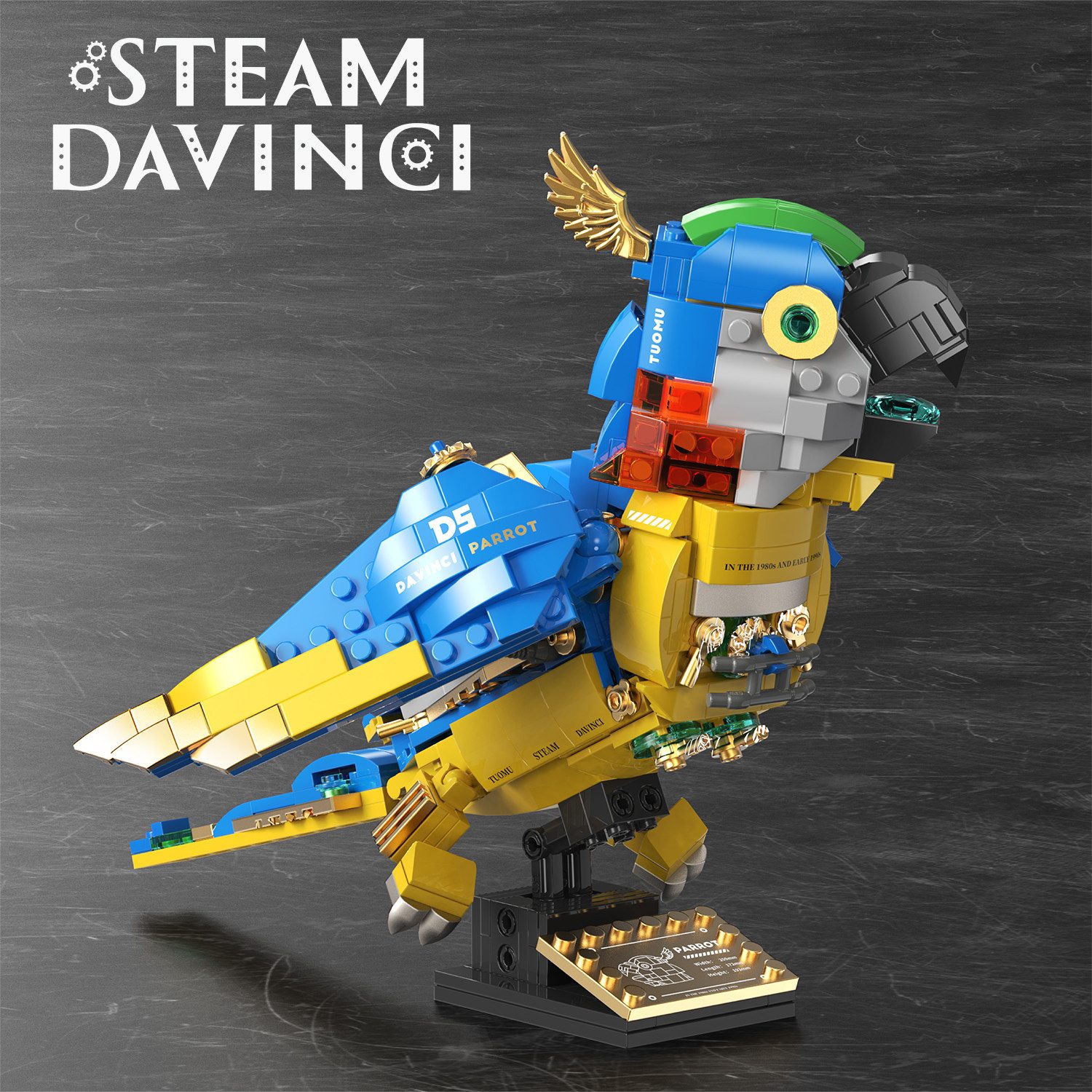 Esun Papagei Bauspielzeug, Tiere Figuren Spielzeug, Vogel Bausteine 490 St. günstig online kaufen