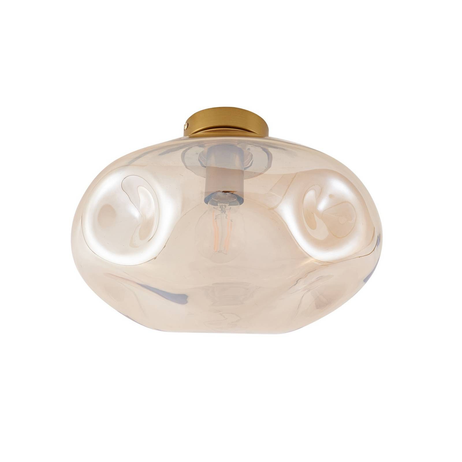 Lindby Deckenleuchten Lelia, Metall, Creme IP20, 1 x 15 W LED