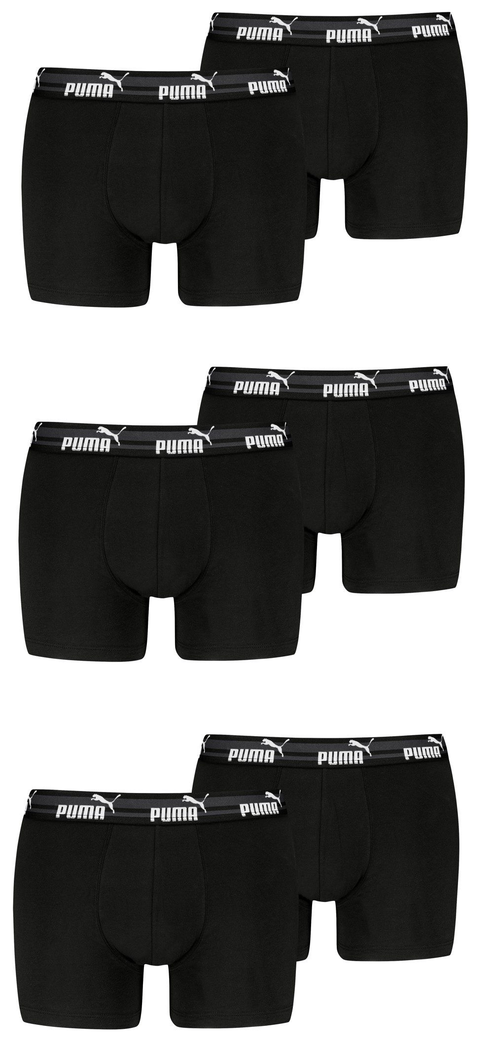 PUMA Boxershorts PUMA Herren Boxershorts Bold Elements im 6er Pack (6-St., günstig online kaufen