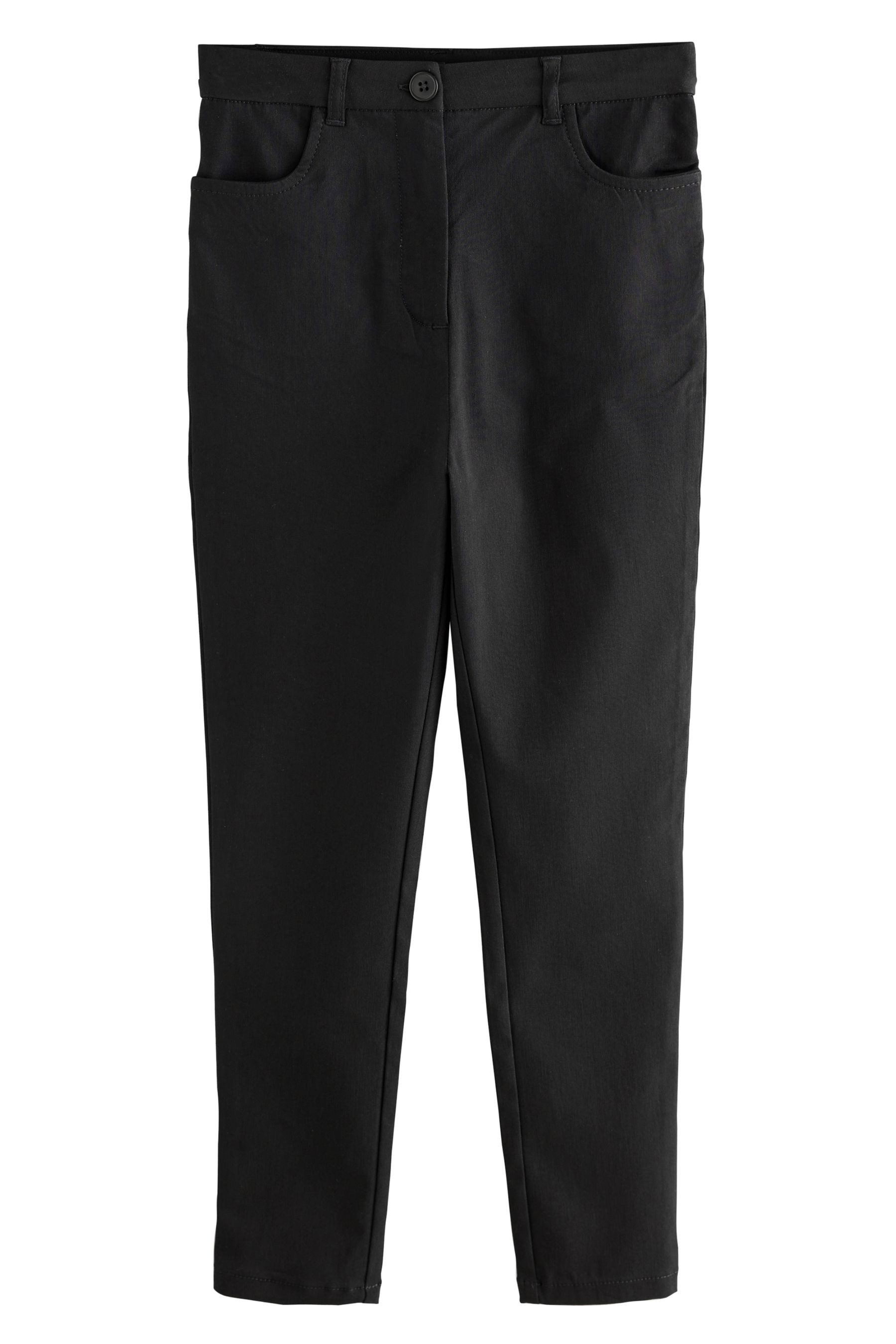 Stretch-Hose Verkürzte Skinny Fit Hochbundhose mit Stretch