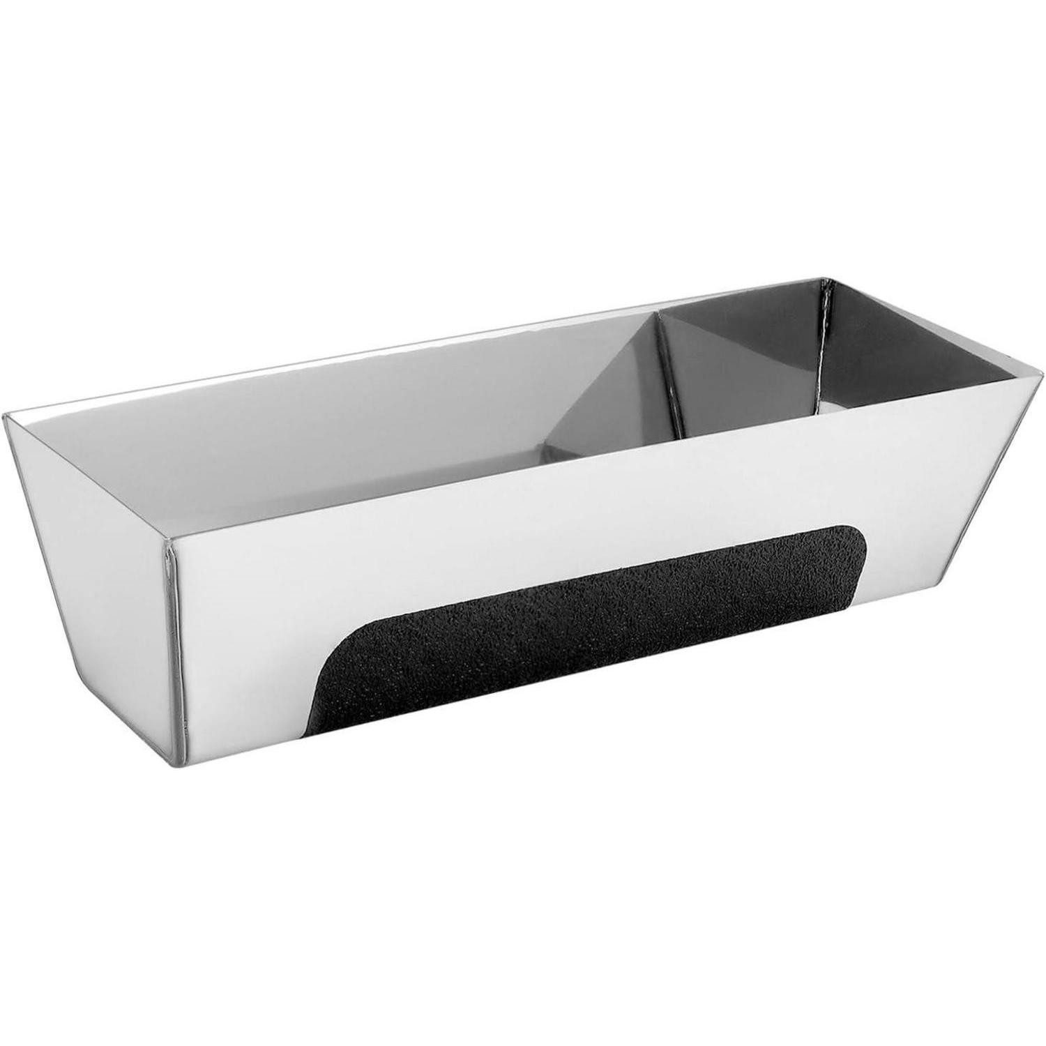 LuxusKollektion Flächenspachtel Spachtelkasten Edelstahl 30,5 cm rechteckig Antirutschpad