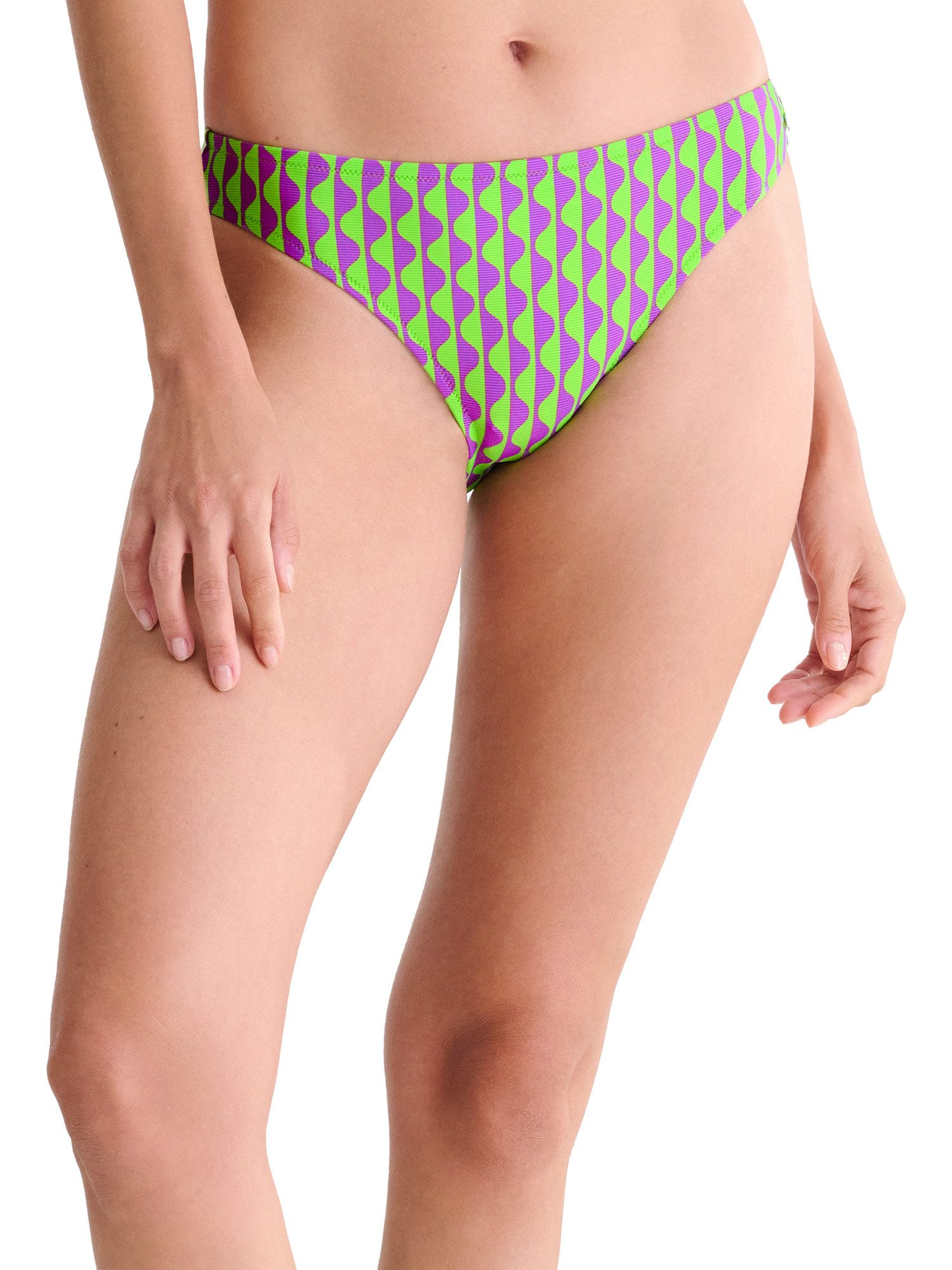 Lisca Bikini-Hose Bikini-Slip Aruba (Stück, 1-St) klassisch geschnittener Slip, grafischer Druck